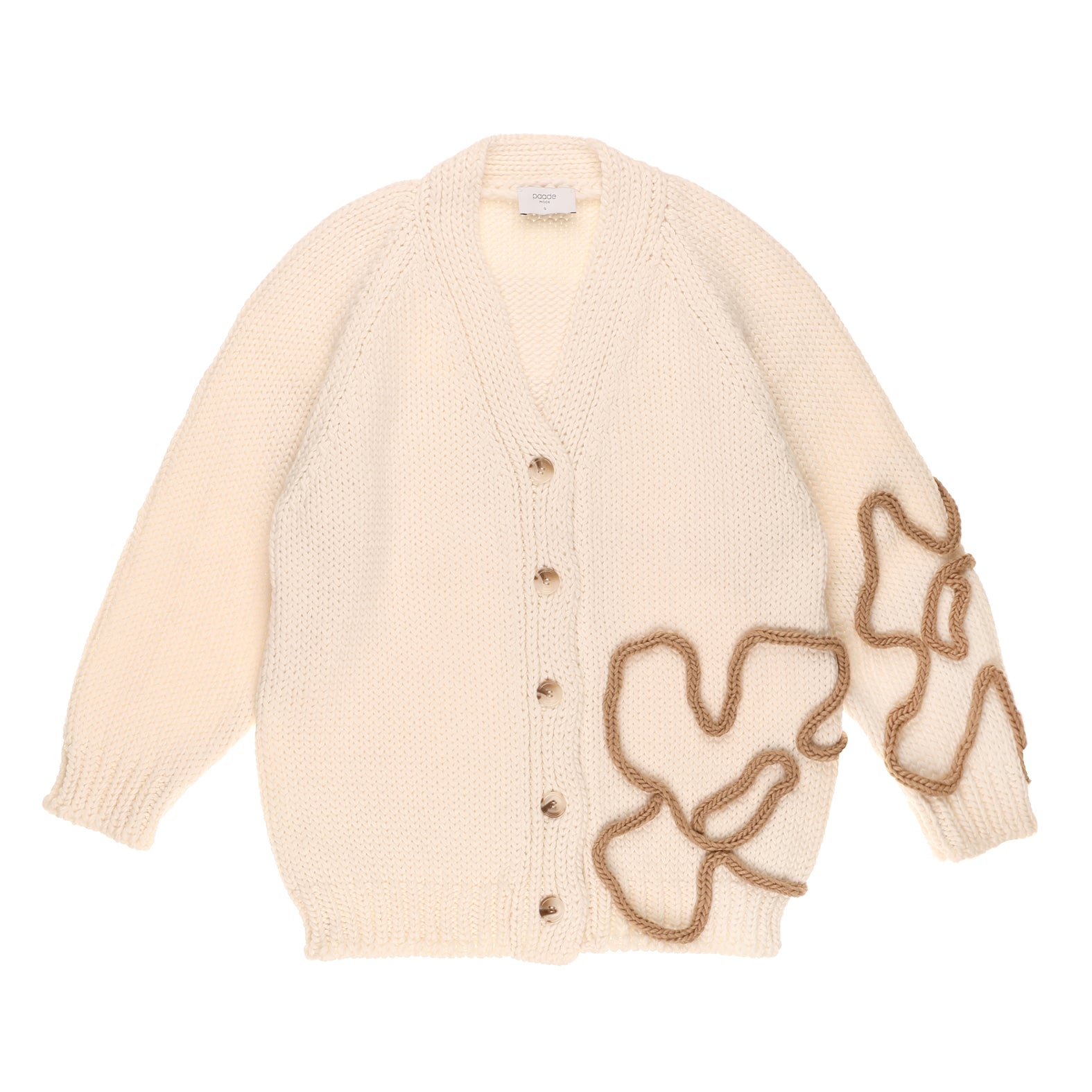 Wool Women's Cardigan Leona, White