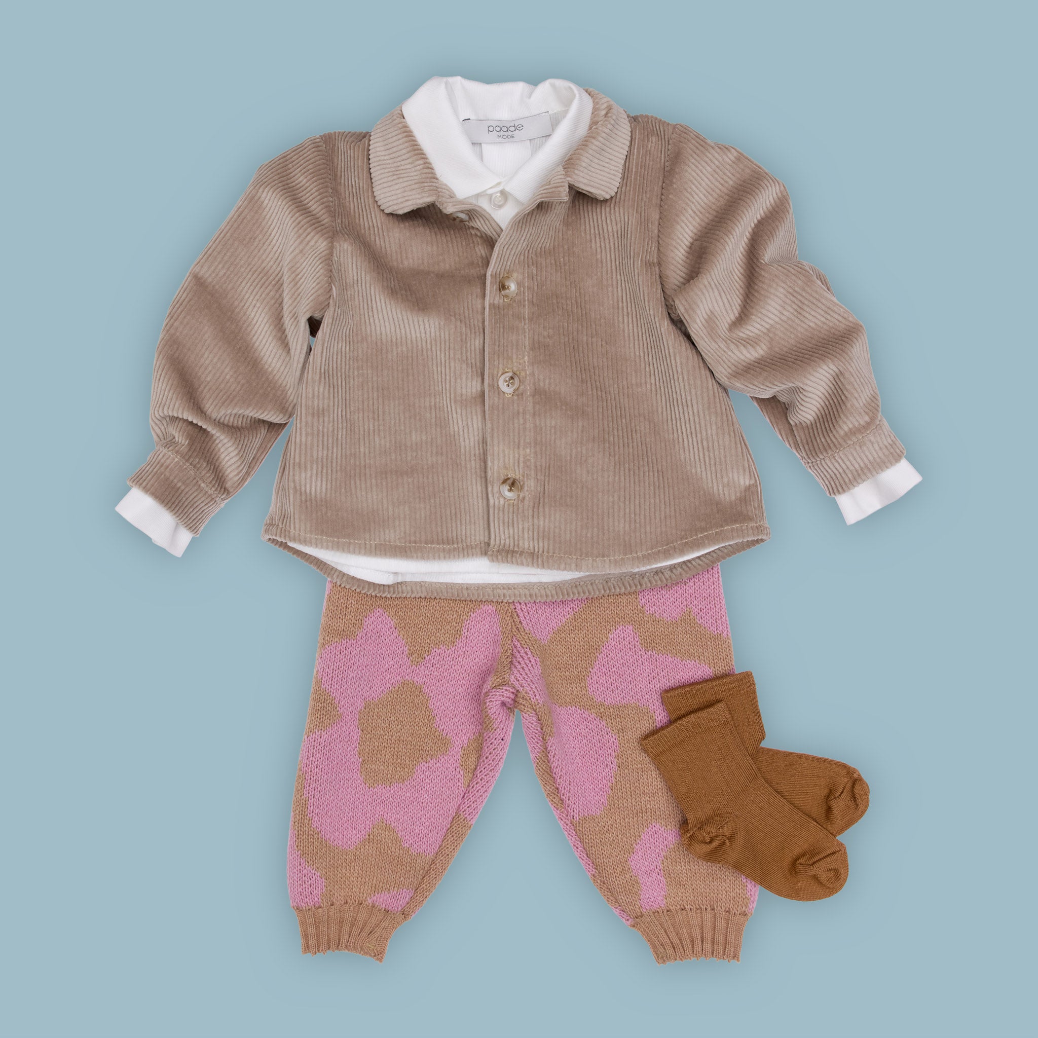 Quinn Wool Baby Trousers, Pink