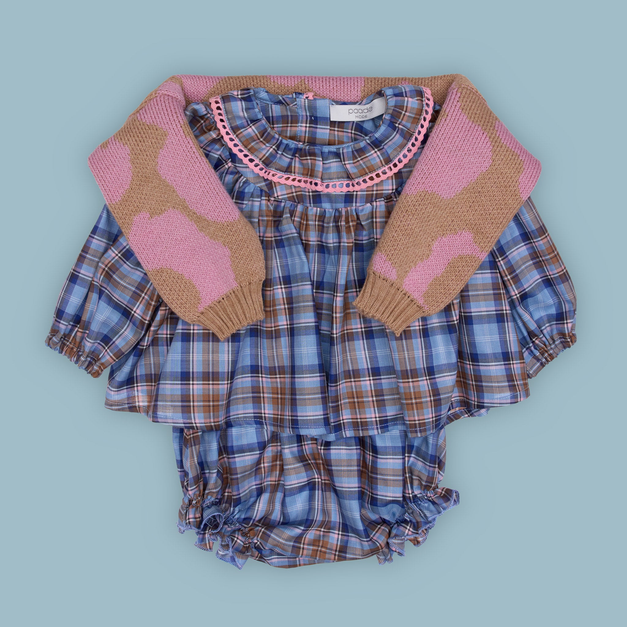 Quinn Wool Baby Sweater, Pink