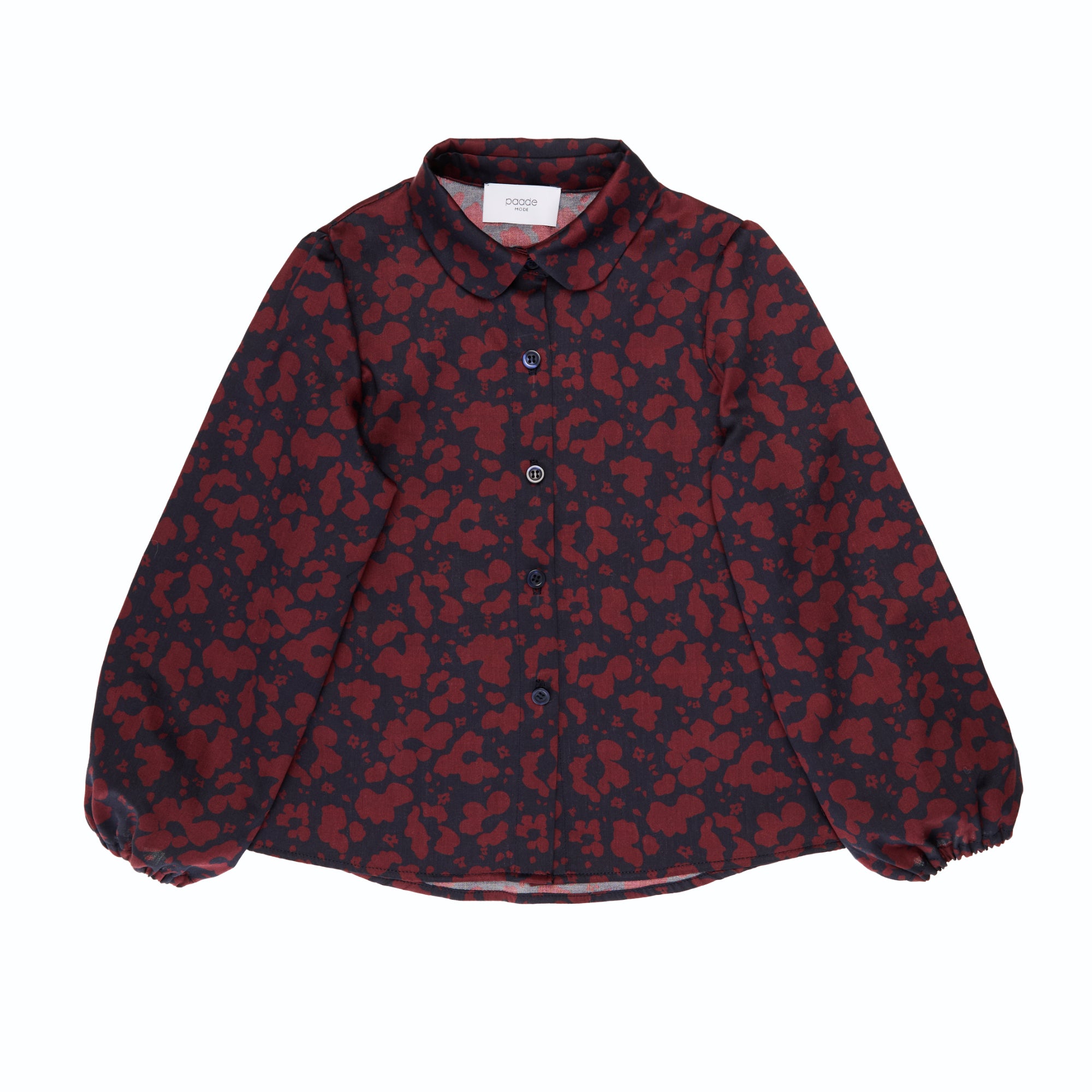 Cotton Blouse Cara, Aubergine