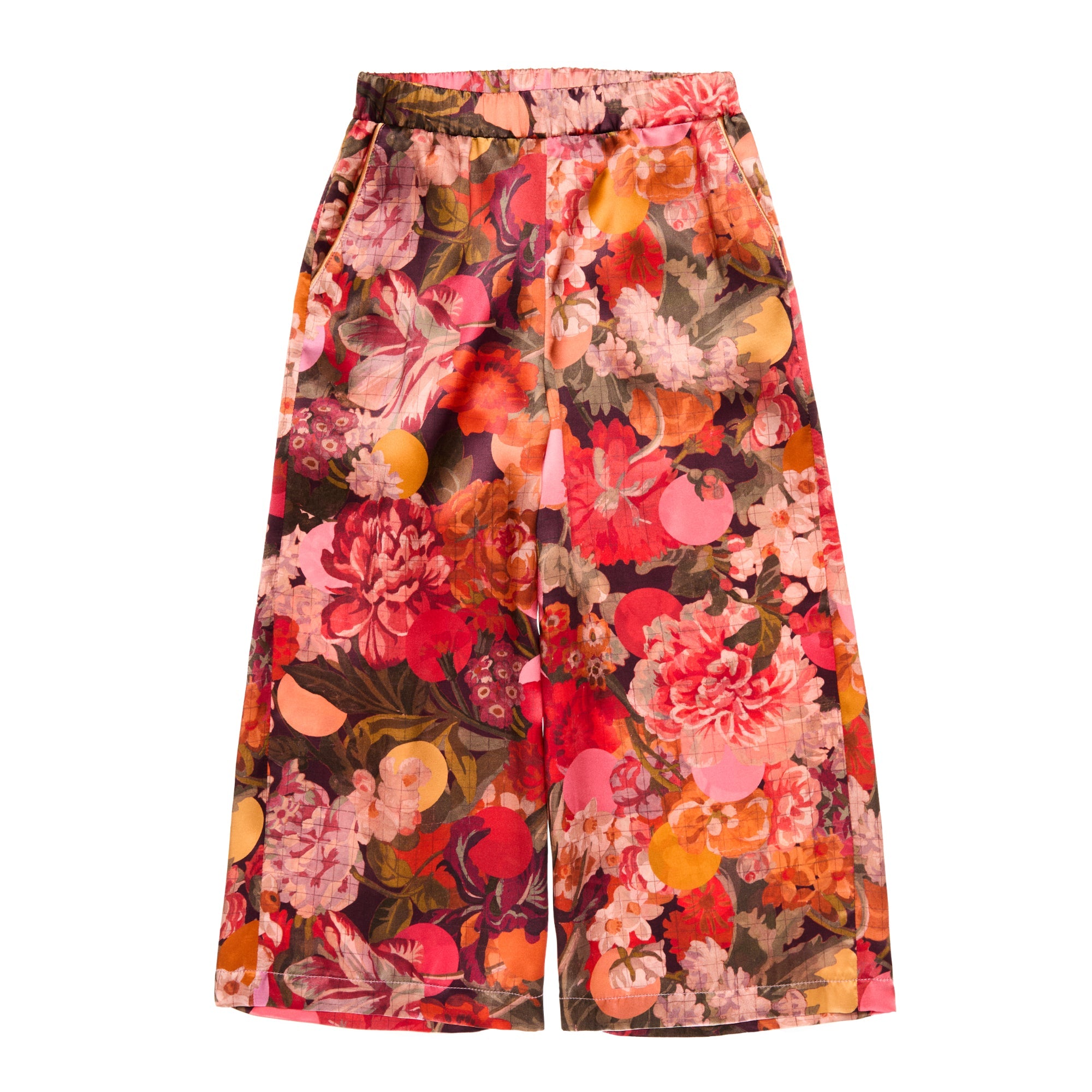 Silk PJ Pants Felice, Red