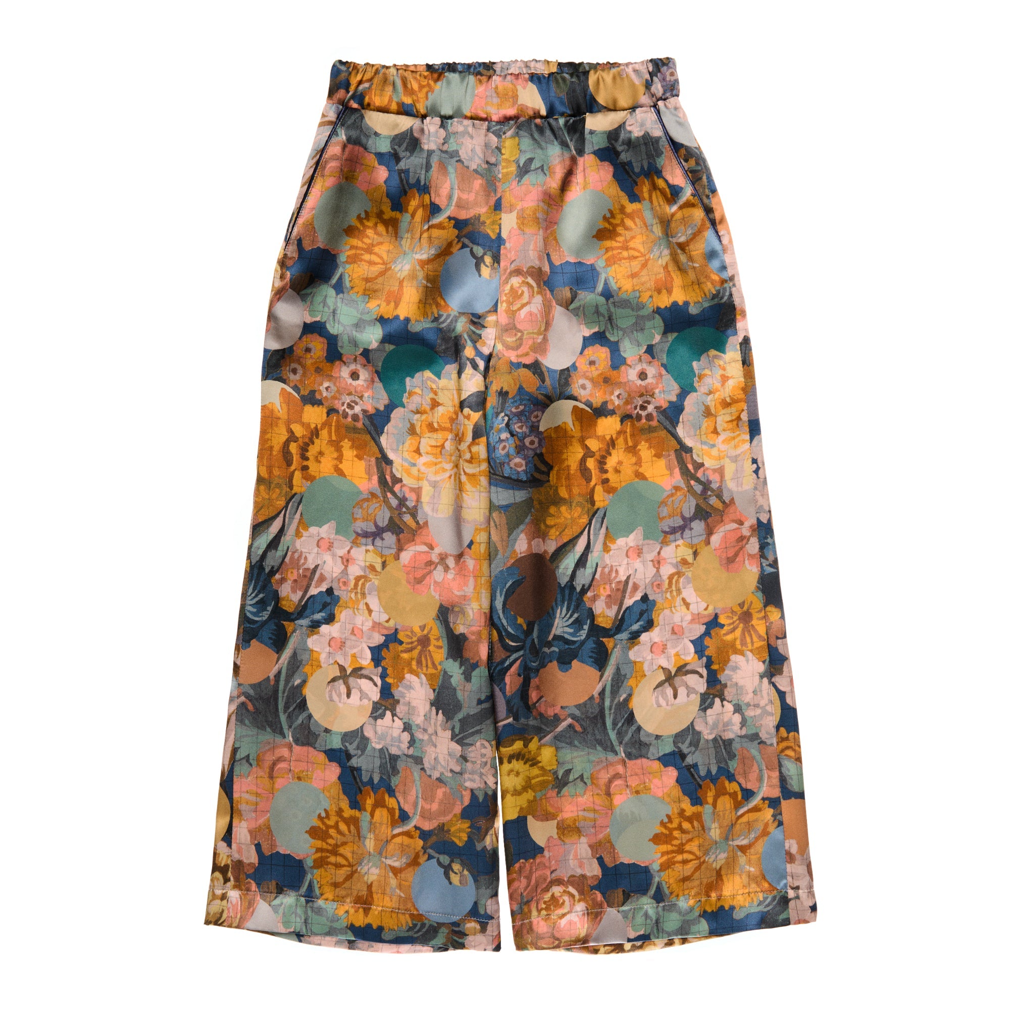 Silk PJ Pants Felice, Blue