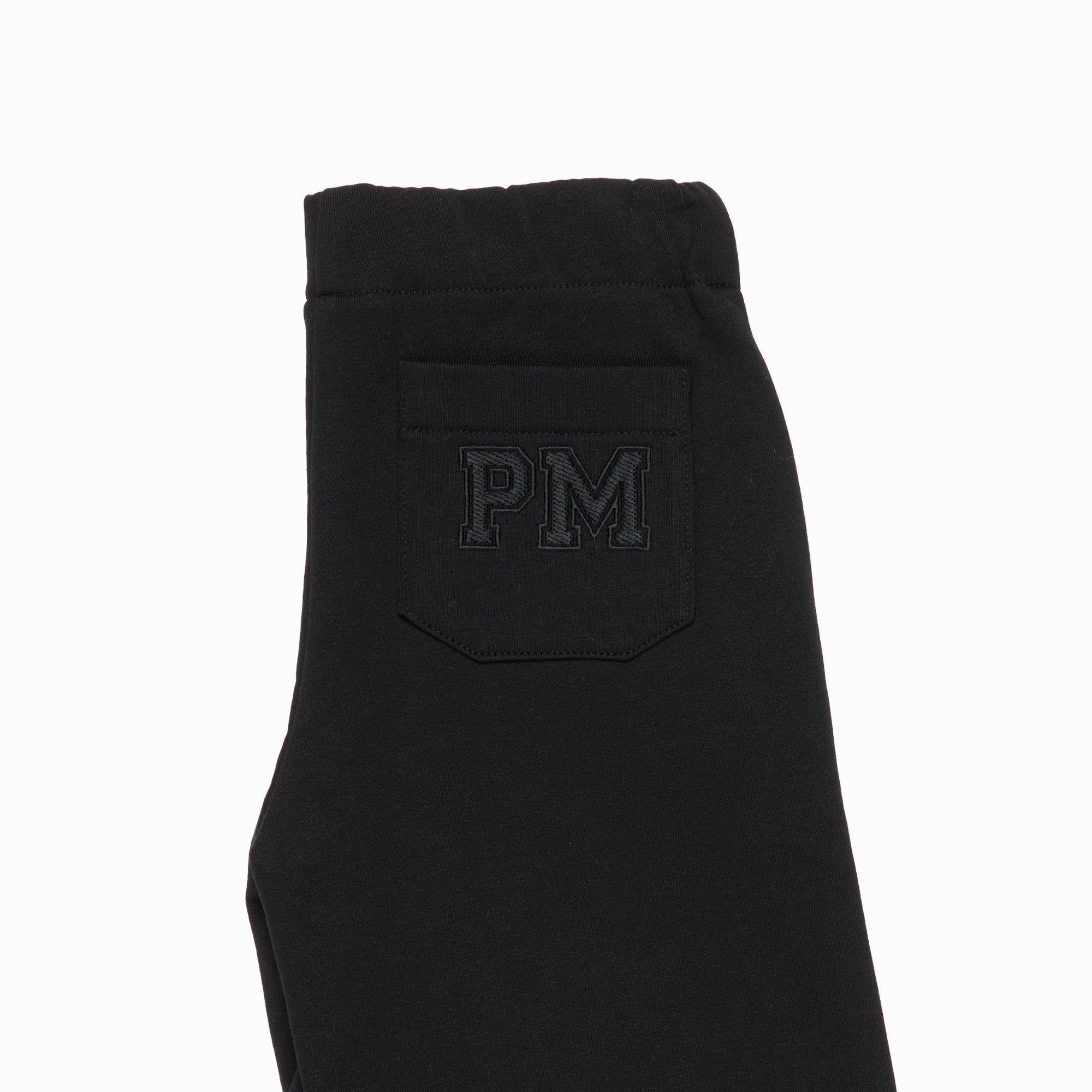 Organic Cotton Wide Leg Joggers Luca, Black