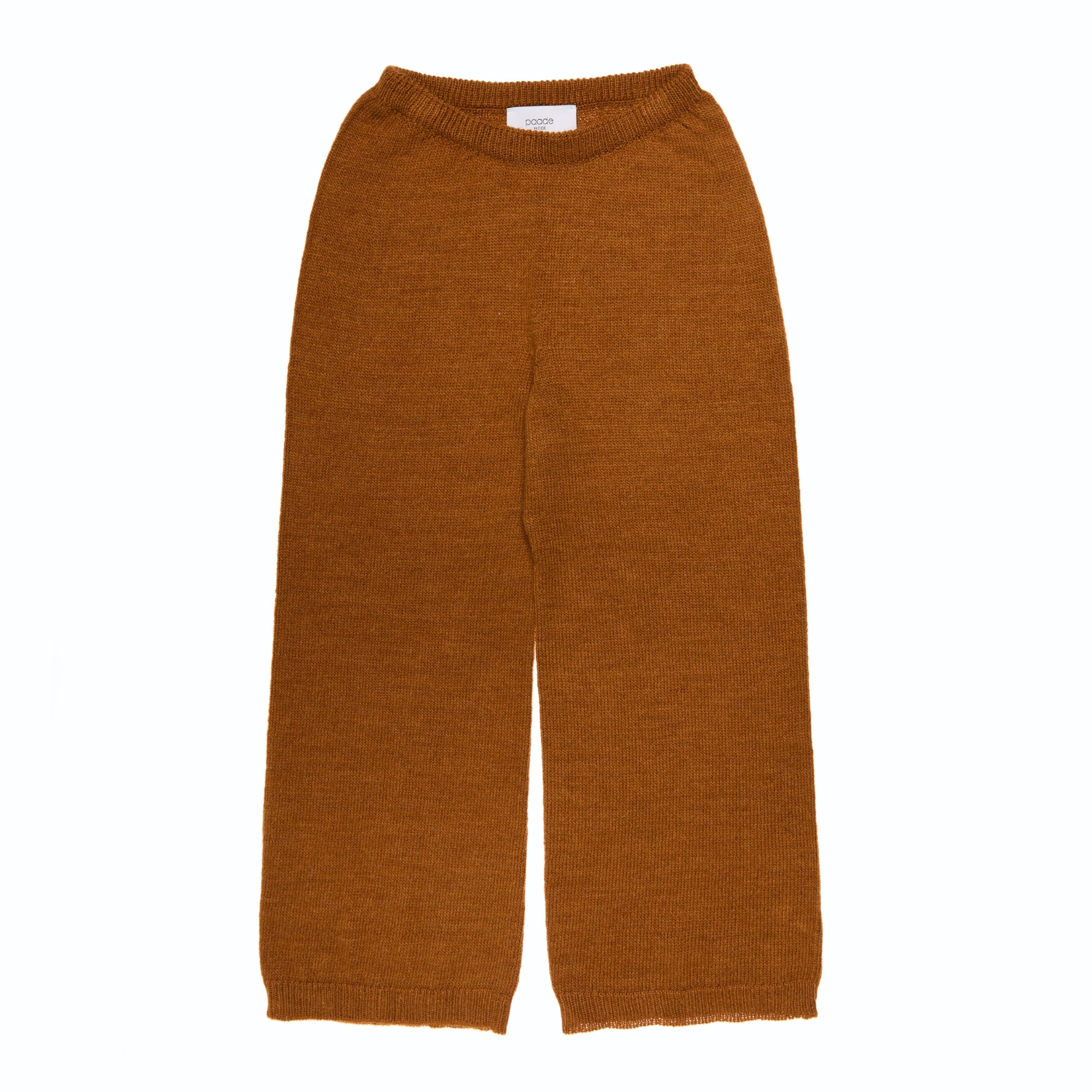 Wool Wide Trousers Tempo, Brown