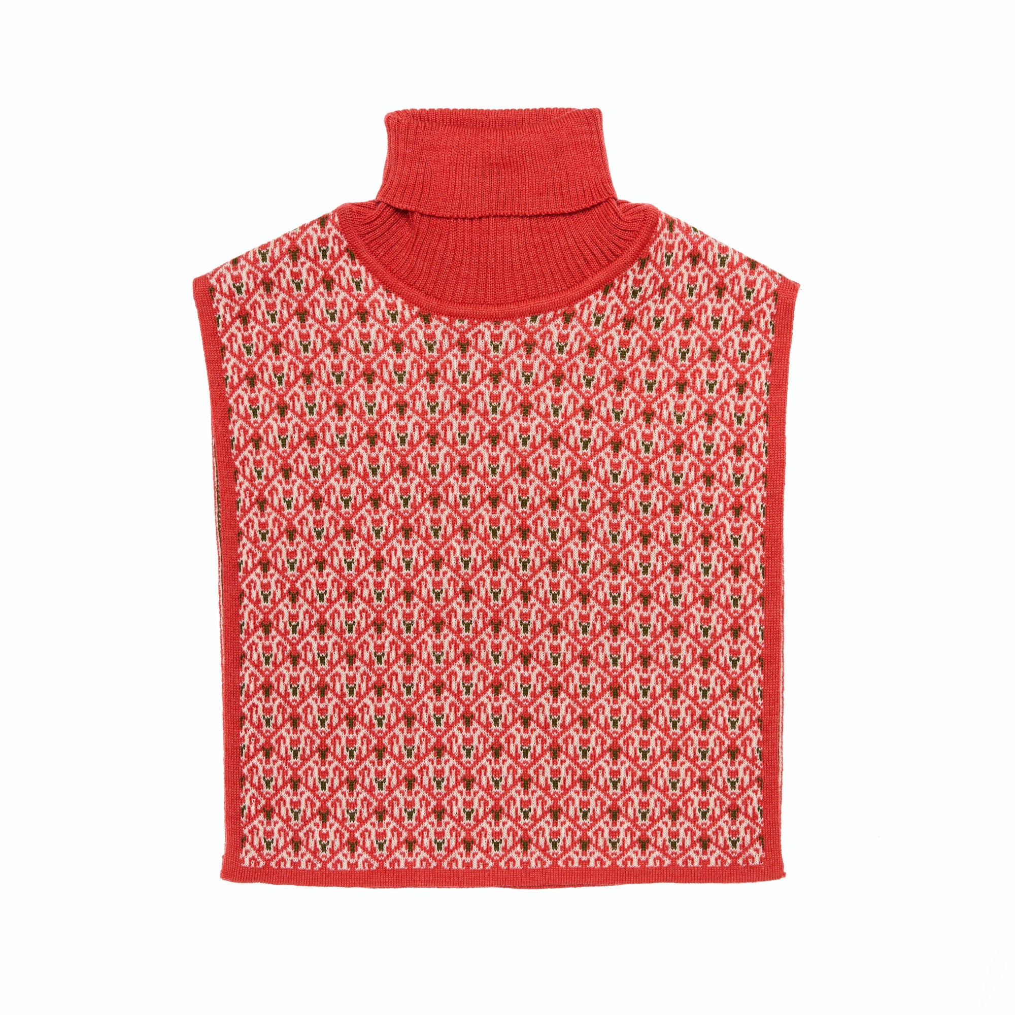 Wool Roll Neck Noel, Pink
