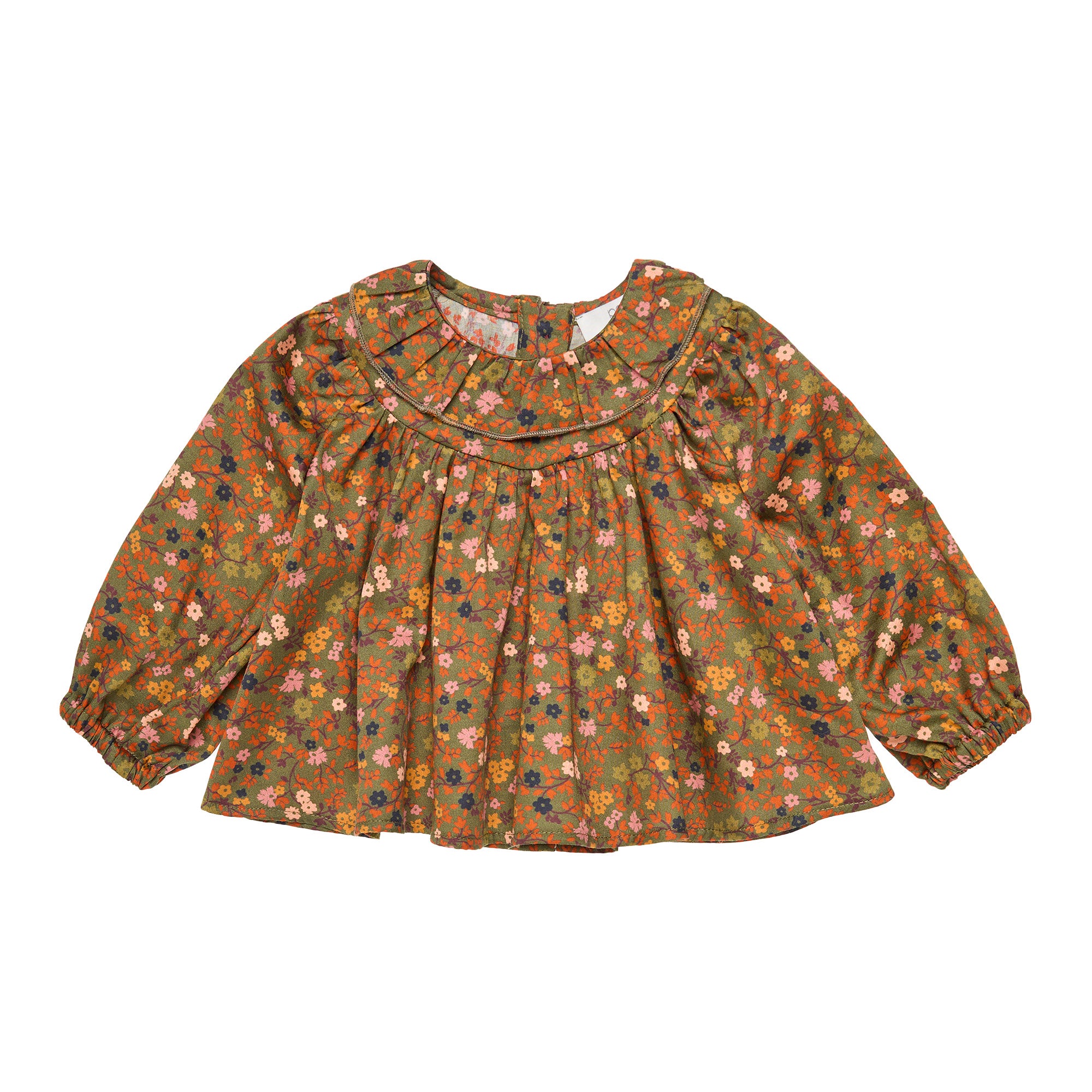 Cotton Baby Blouse Fiorella, Green