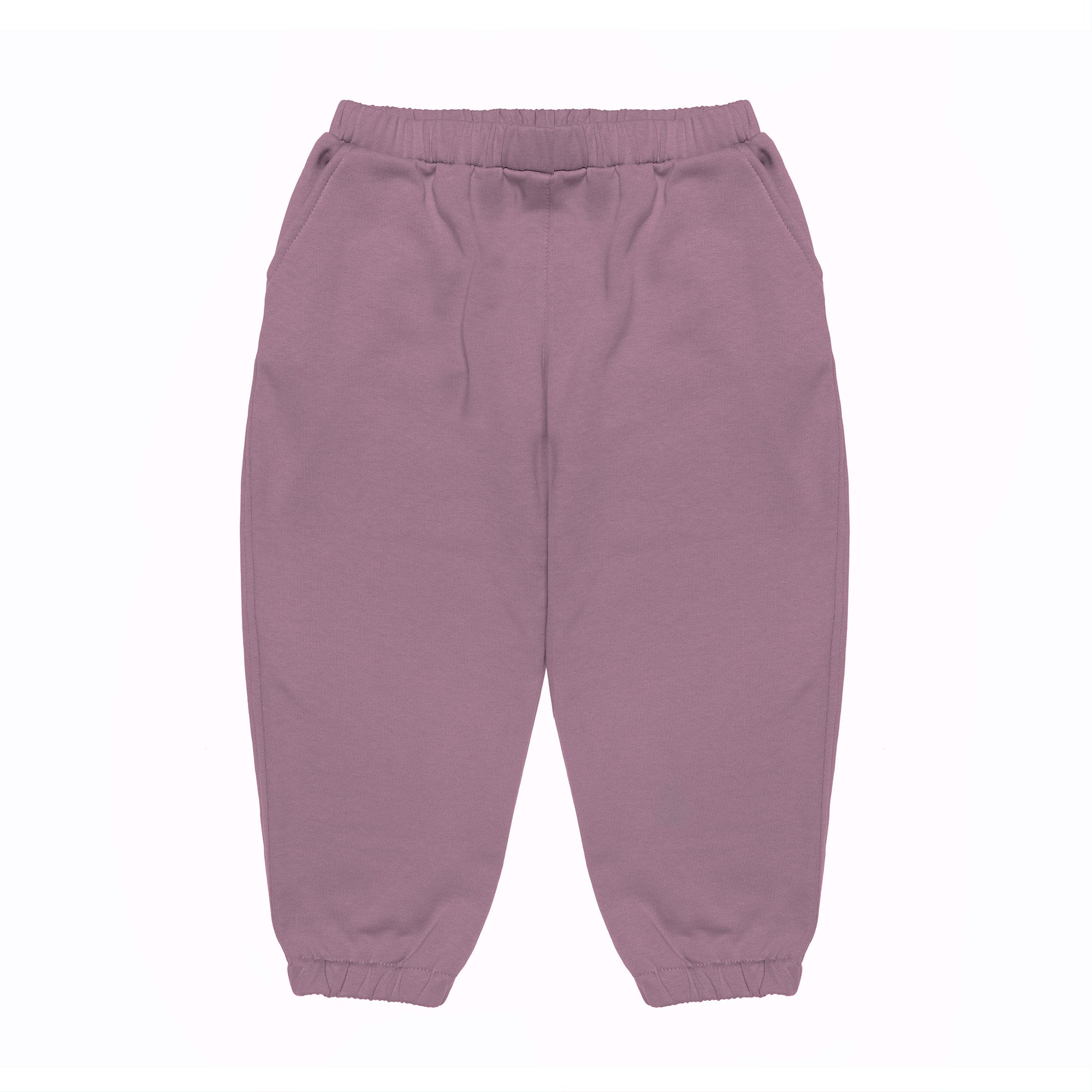 Organic Cotton Baby Joggers Luca, Aubergine