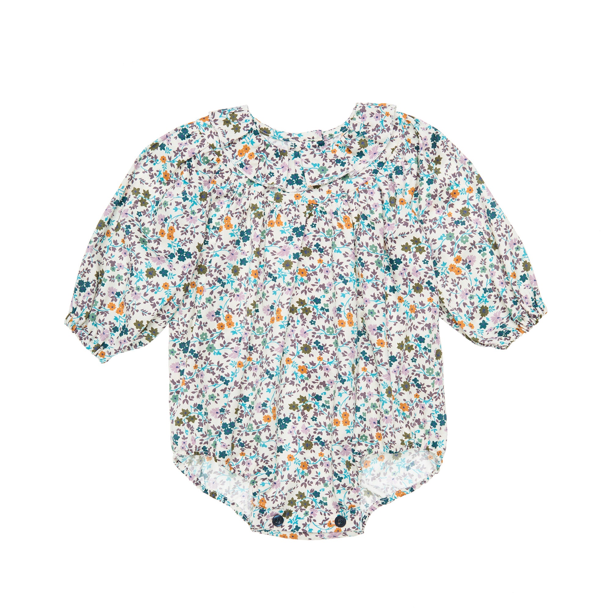 Cotton Baby Romper Fiorella, White