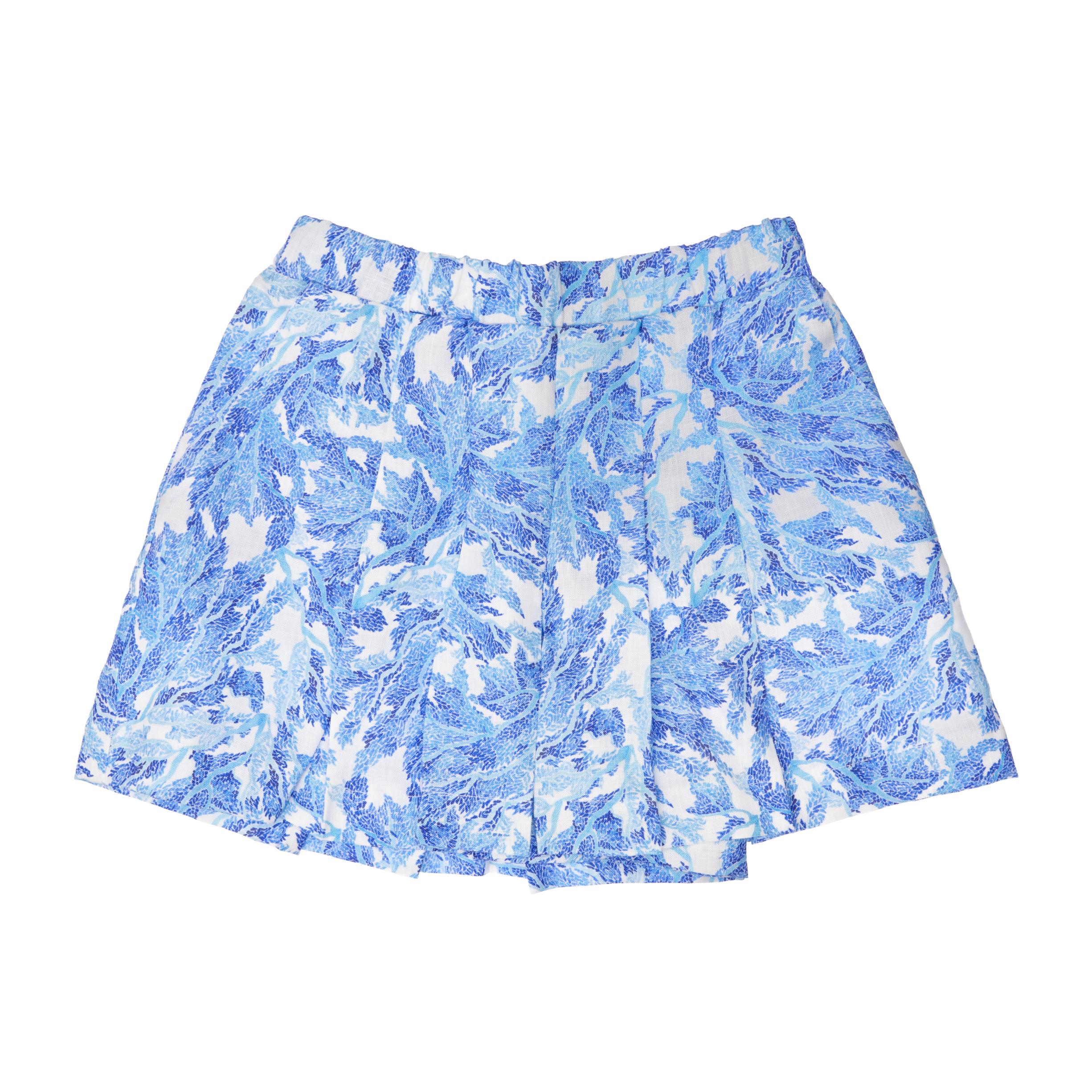Friday Cotton Skorts, Sky Blue