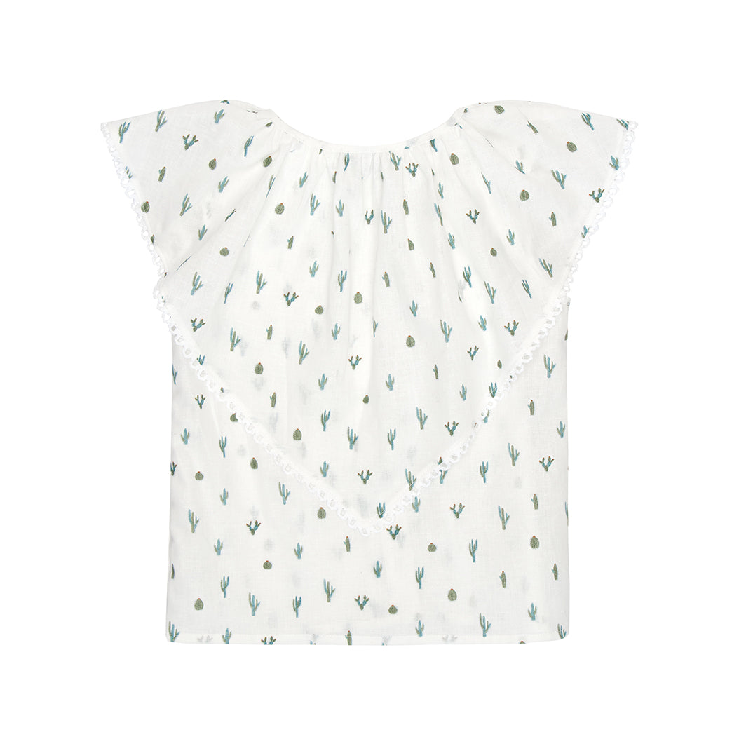 Asher Blouse Linen Blend, White