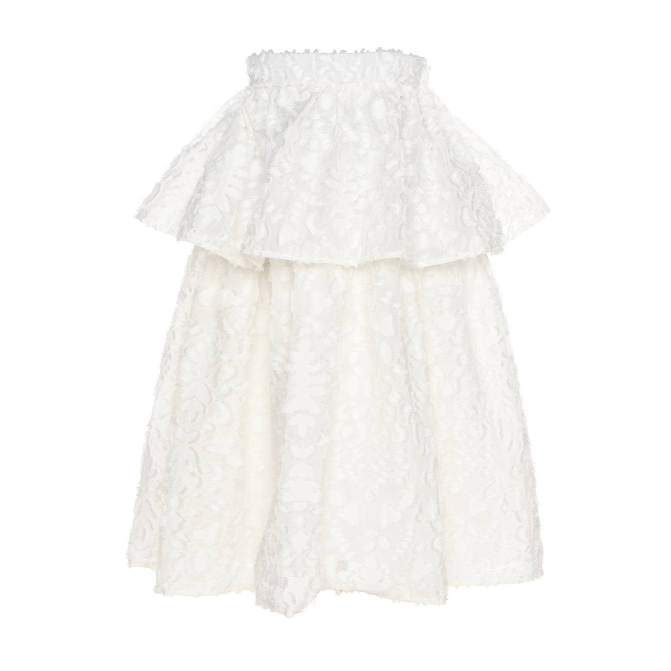 Clara Long Skirt Chiffon, White