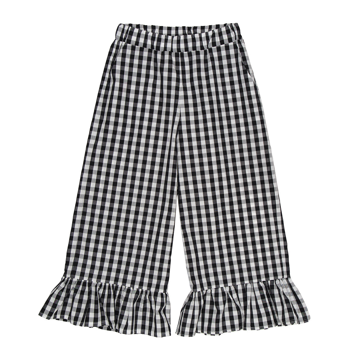 Benji Trousers Cotton, Black Checks