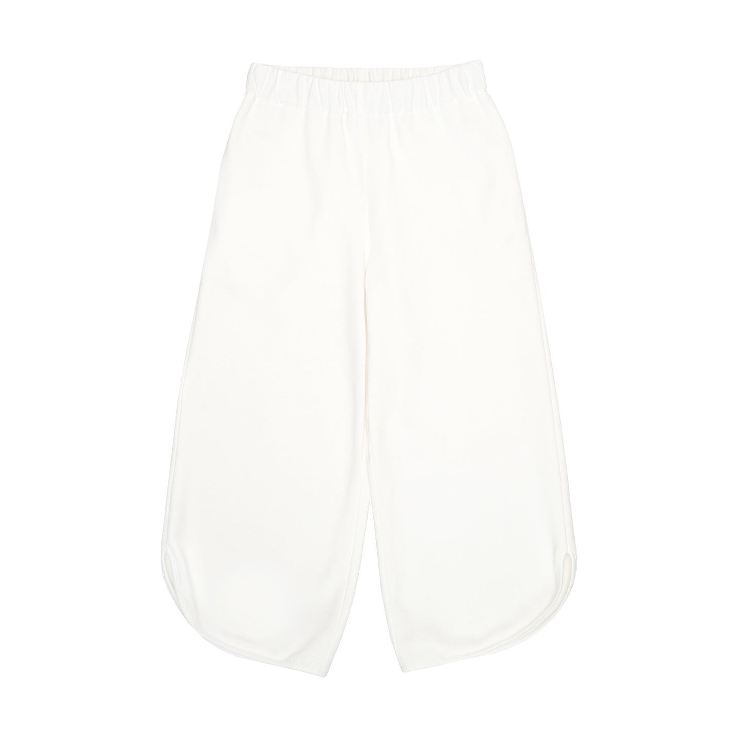 Nolan Wide Leg Joggers Cotton, White