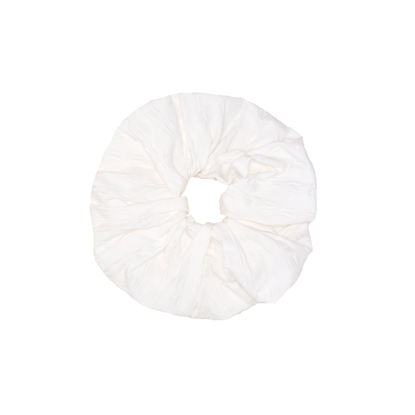 Iris Scrunchie Cotton, White