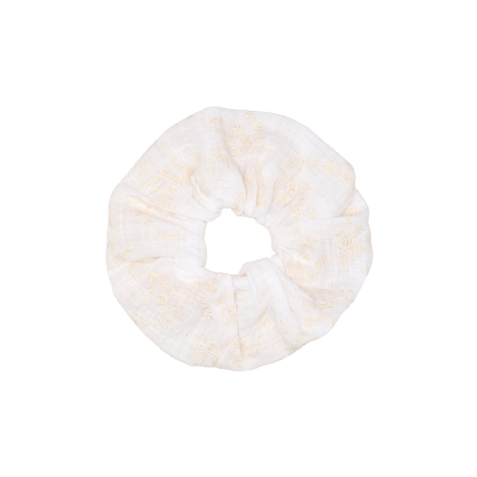 Millie Scrunchie Cotton, White