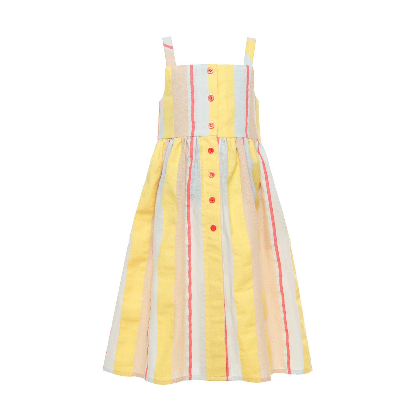 Harper kokvilnas Kleita ar lencēm, Dzeltena