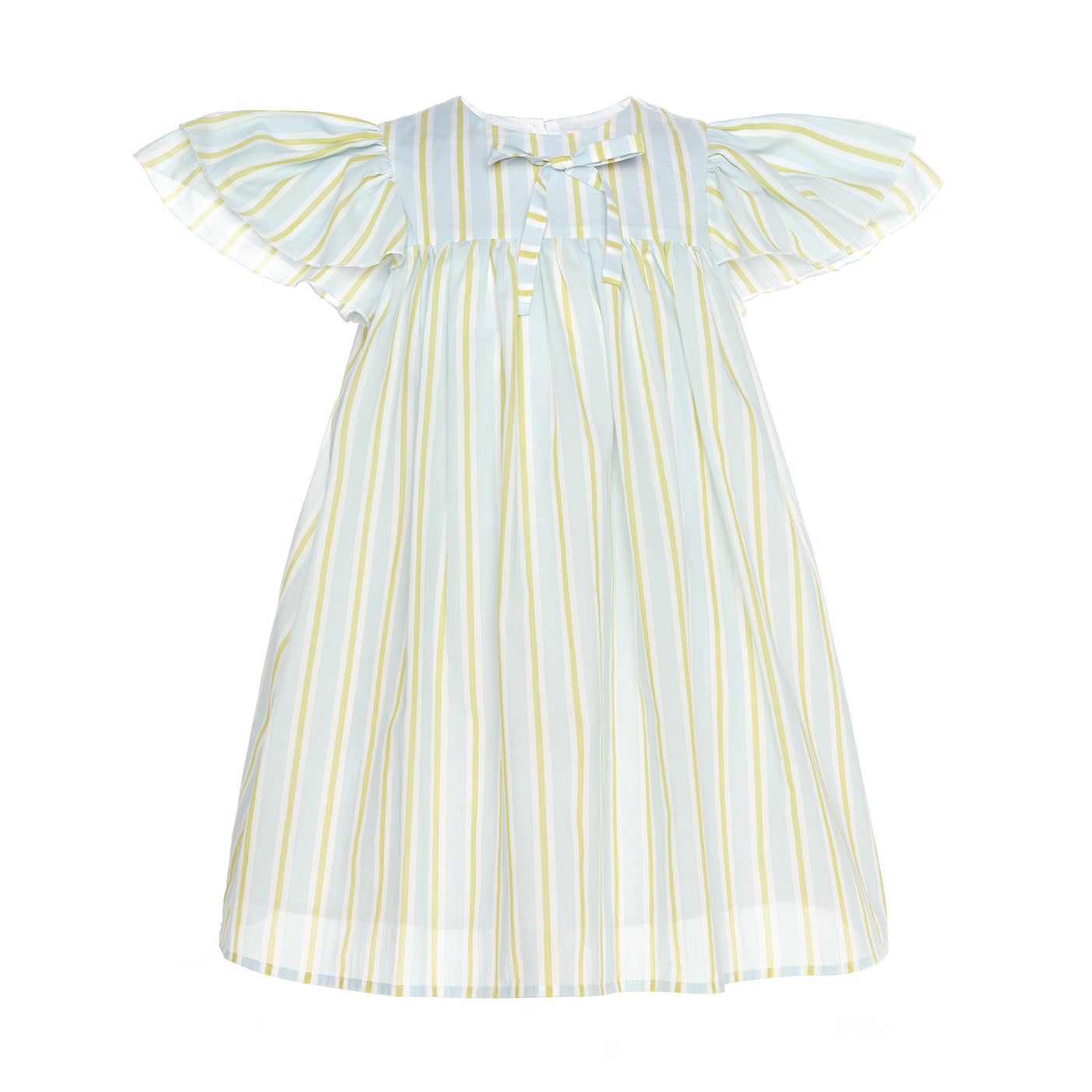 Ivy Dress with Bow Cotton, Mint