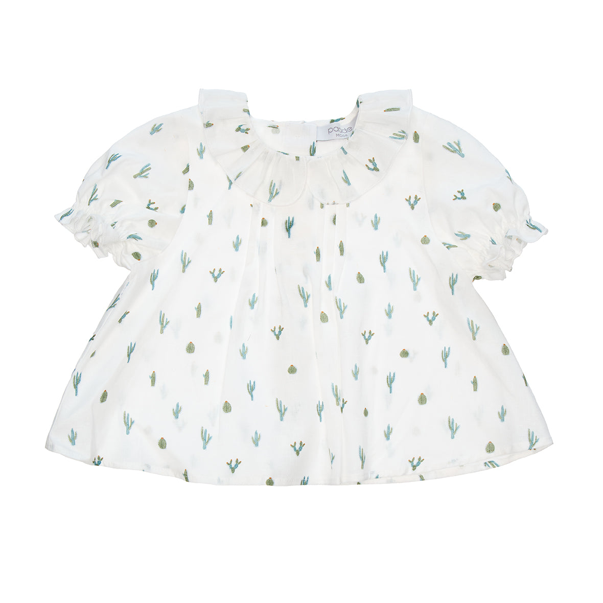Asher Baby Blouse Linen Blend, White