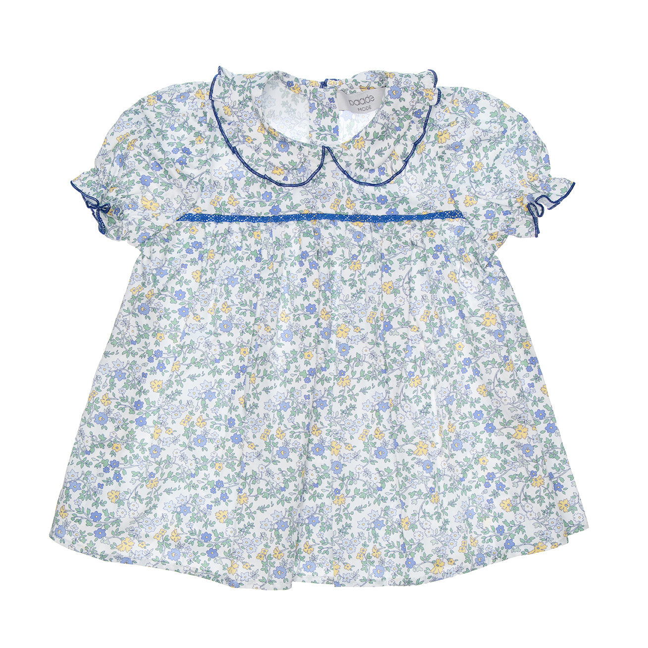 Mia Baby Dress Cotton, Blue