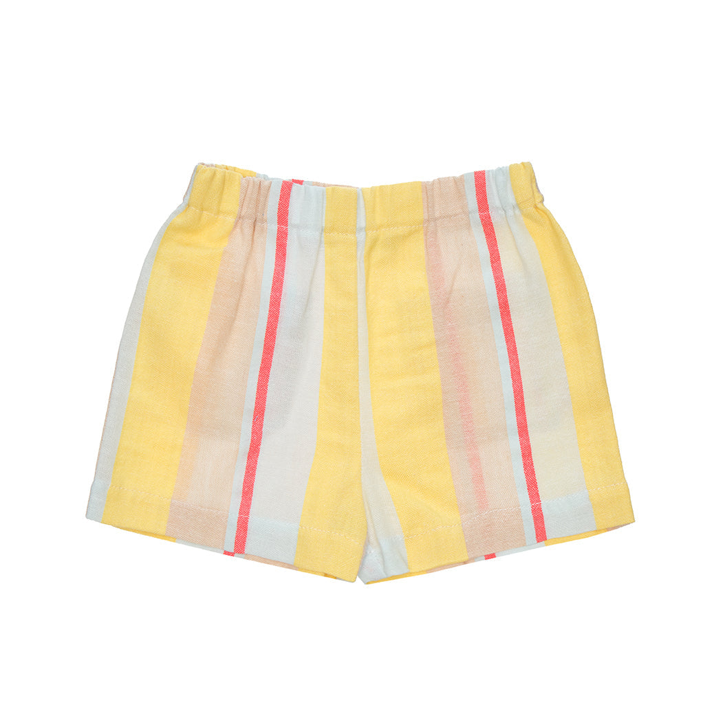 Harper Baby Shorts Cotton, Yellow Stripes