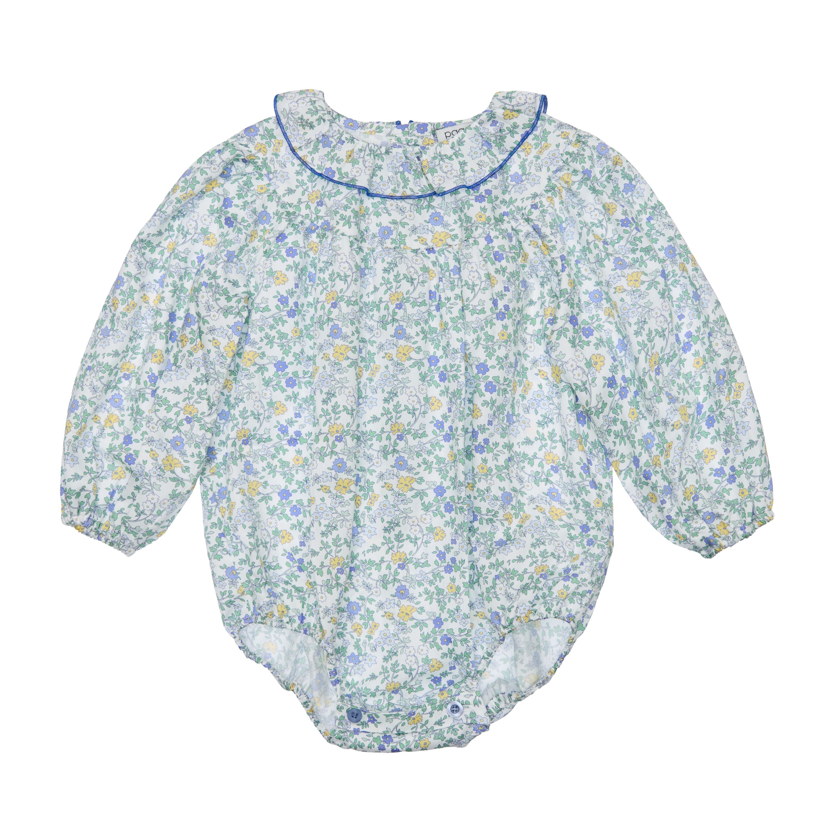 Mia Baby Romper Cotton, Blue