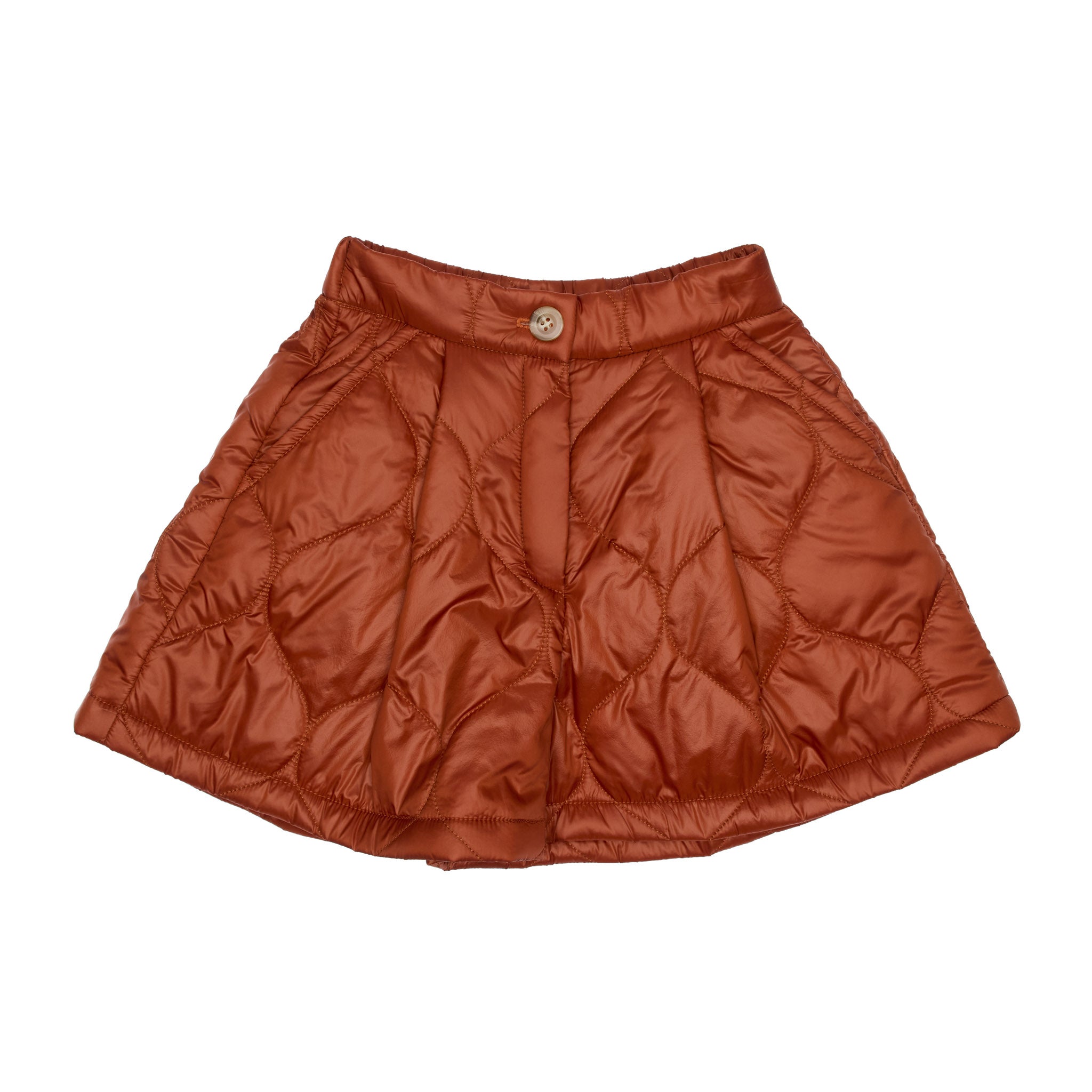 Felix Puffer Shorts, Caramel