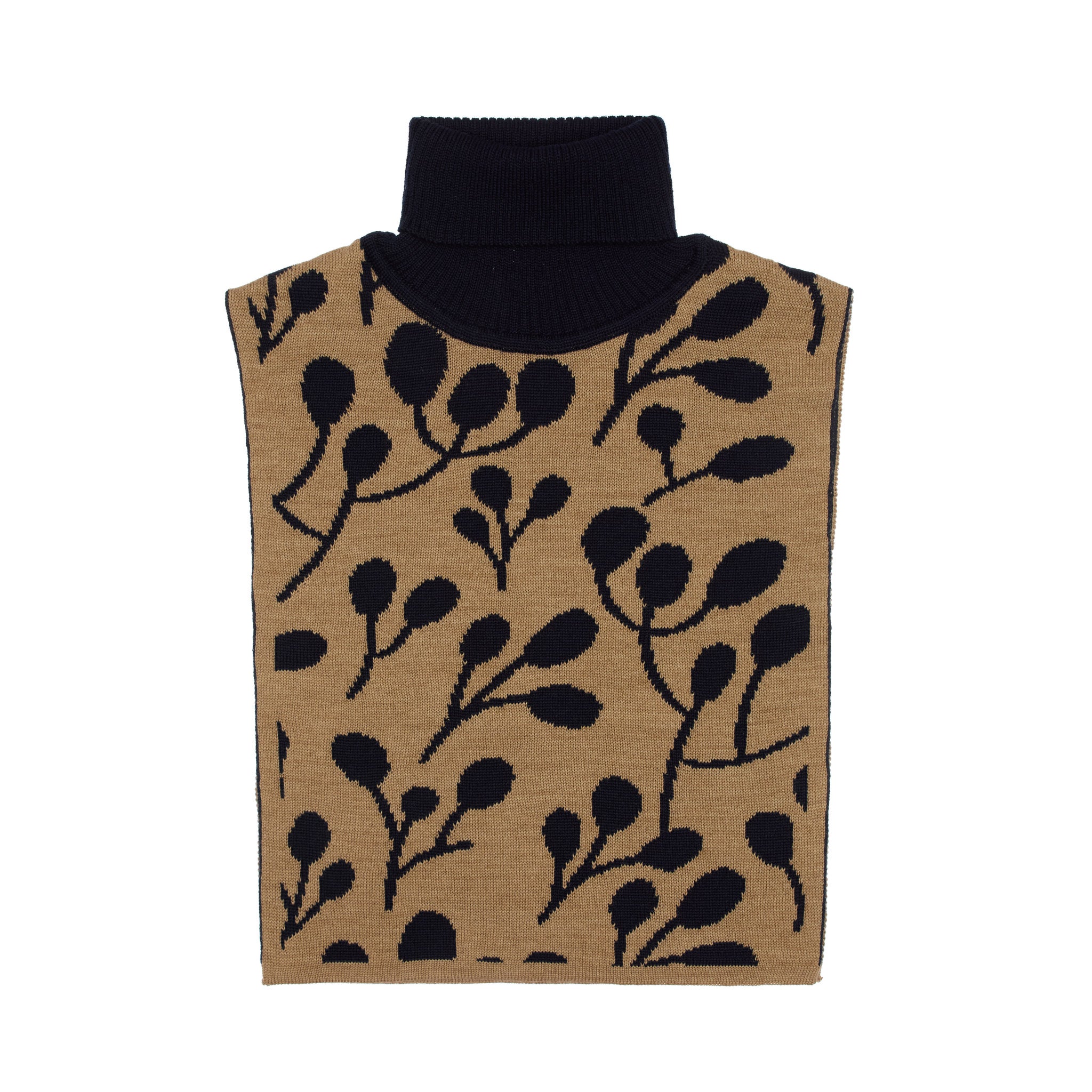 Marion Merino Wool Roll Neck, Dark Blue