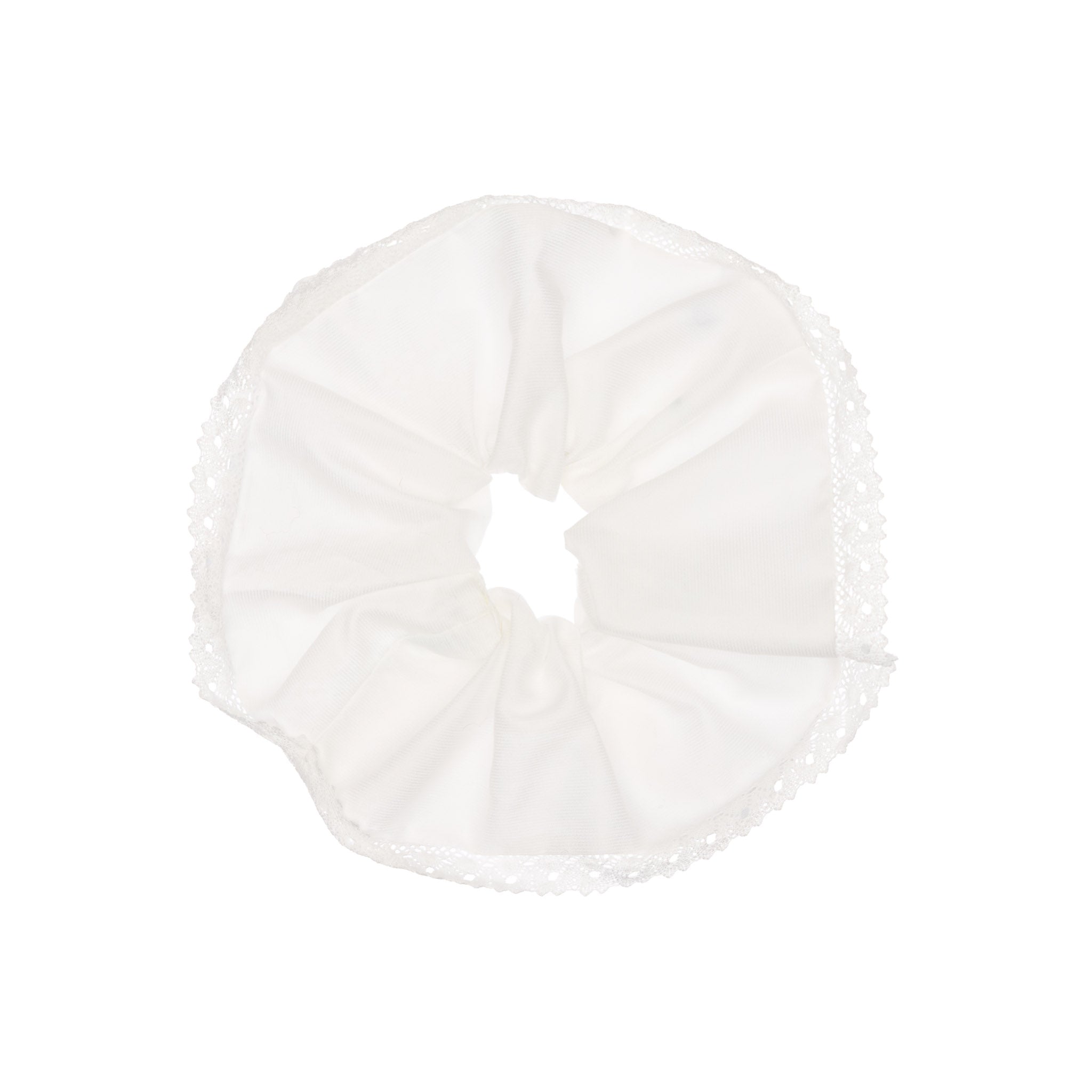 Blair Cotton Scrunchy, White