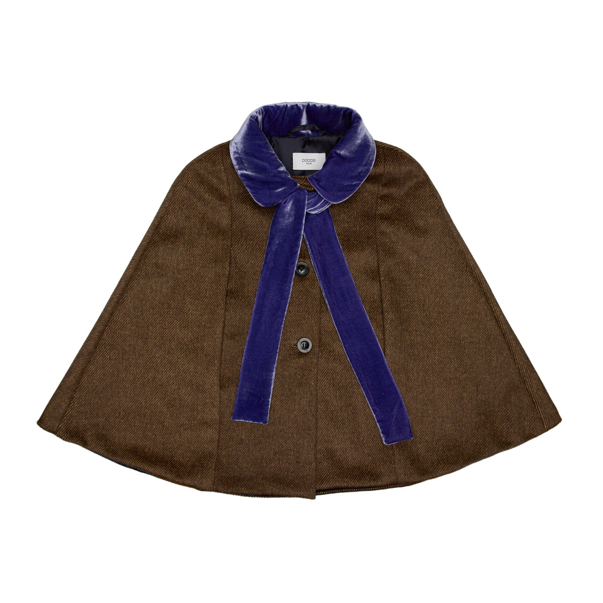 Carter Wool Cape, Brown