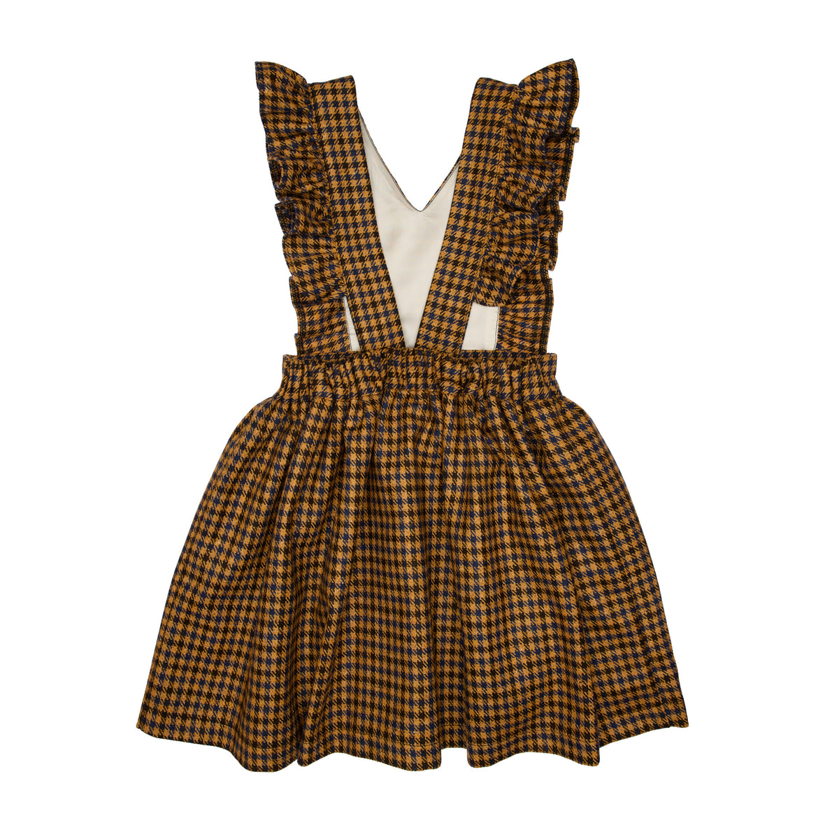 Ellis Wool Pinafore Dress, Yellow