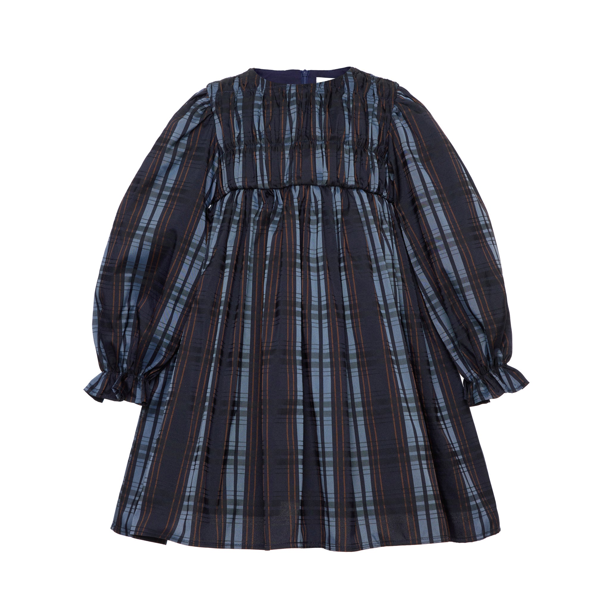 Juliet Tafeta Dress, Dark Blue