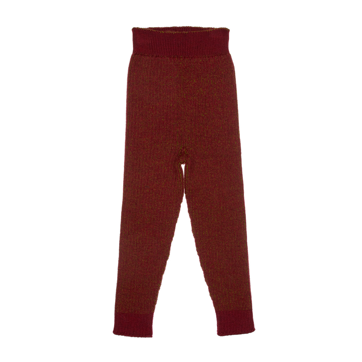 Alex Seamless Merino Wool Baby Leggings, Red