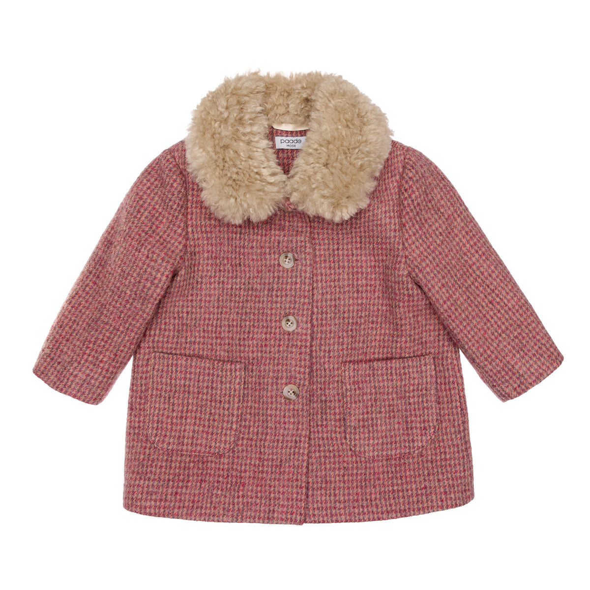 Chloe Baby Coat Wool, Pink