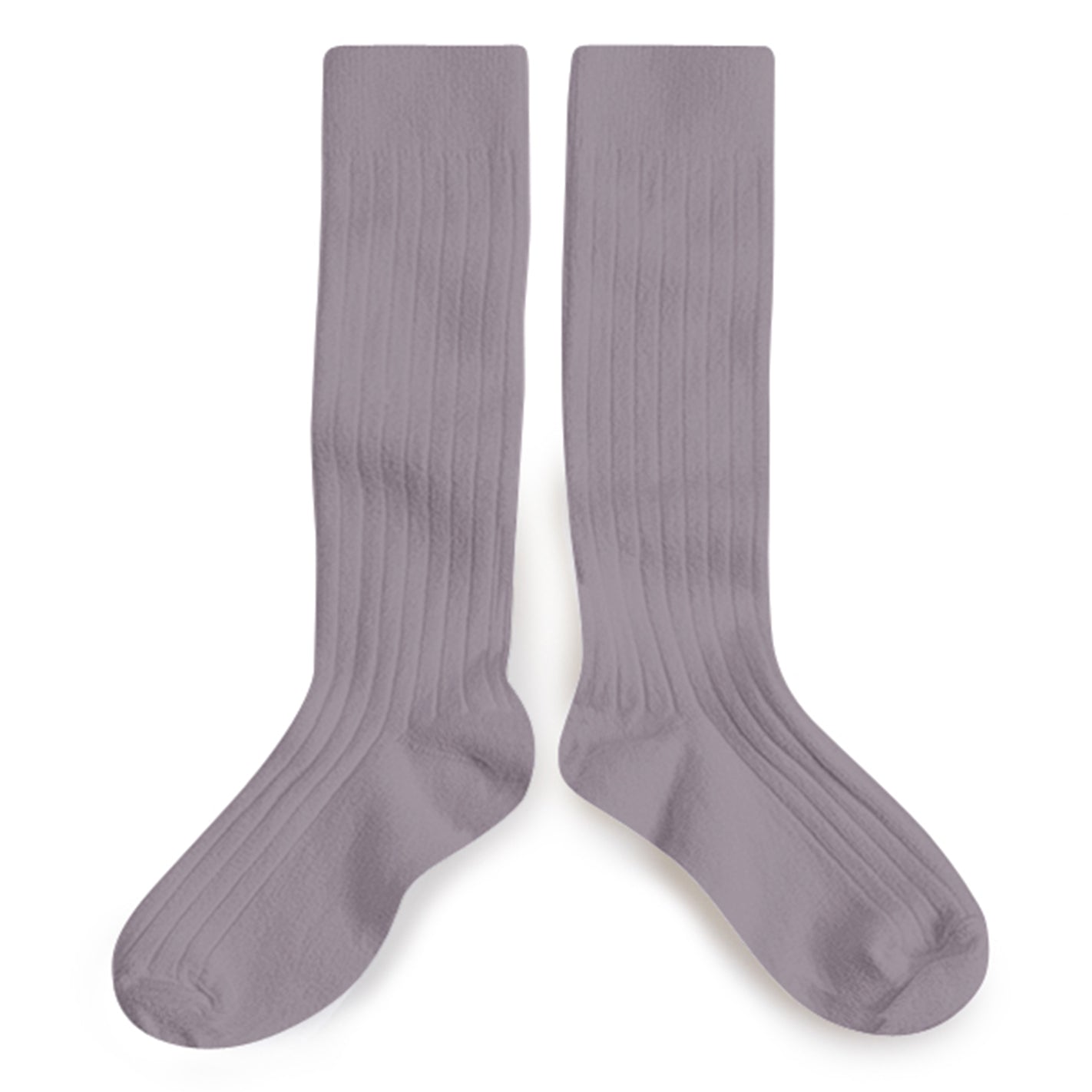 High ribbed socks La Haute, Japanese Wisteria