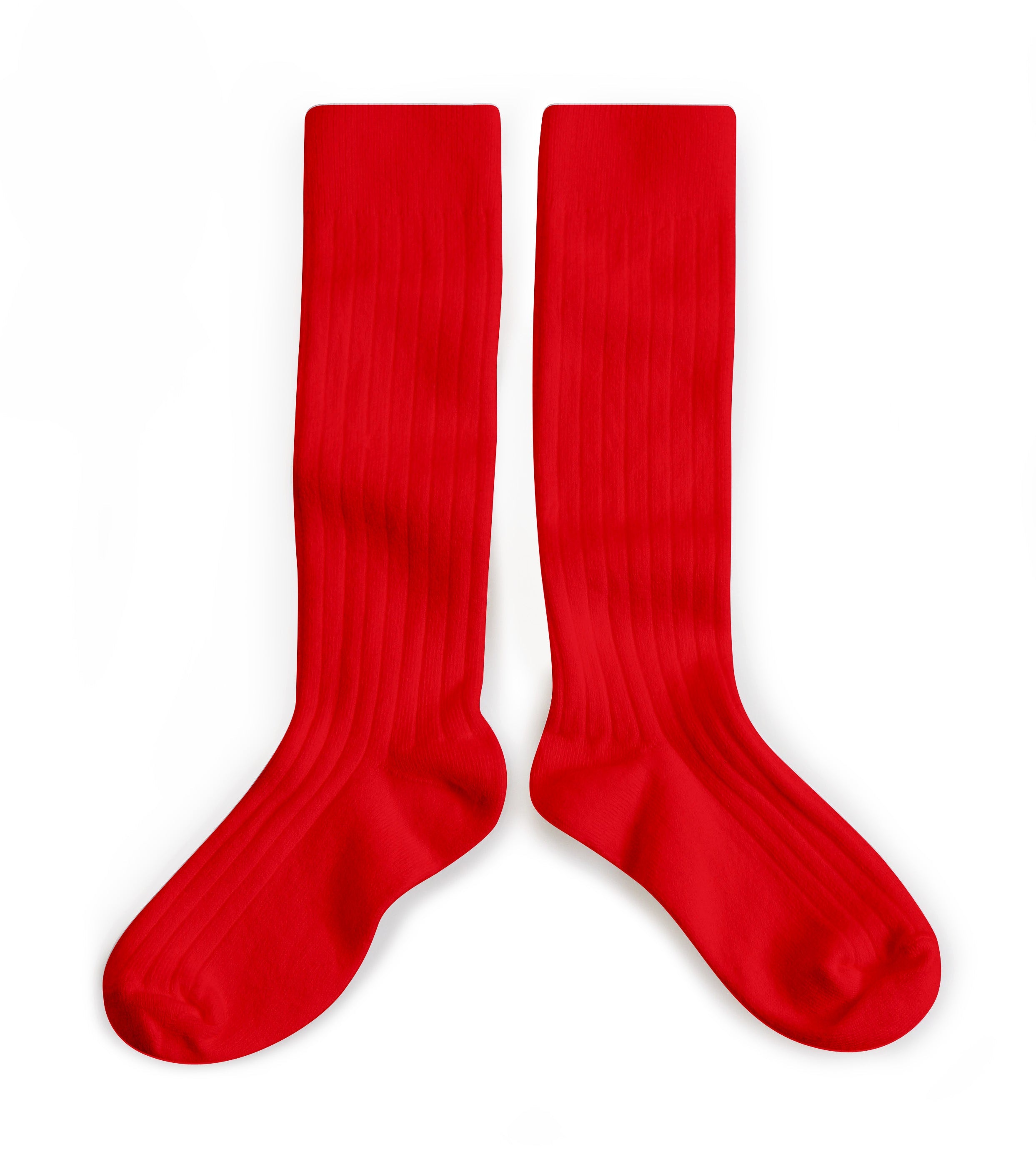 High ribbed socks La Haute, Red