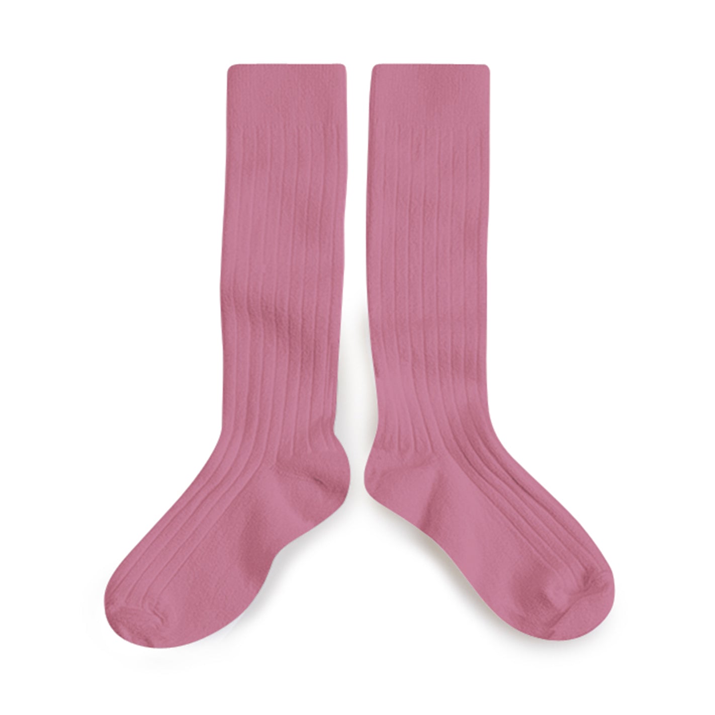 High ribbed socks La Haute, Candy Pink