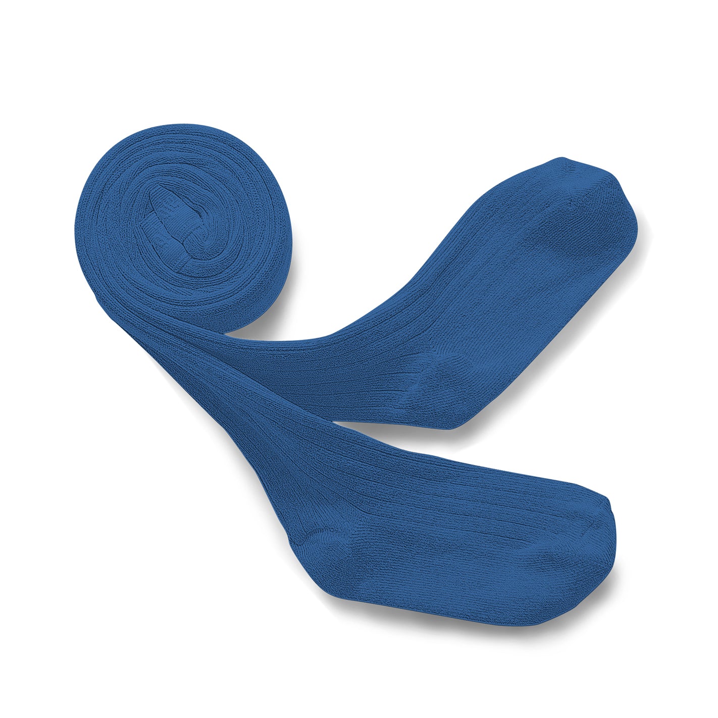 Ribbed tights Louise, Blue Sapphire