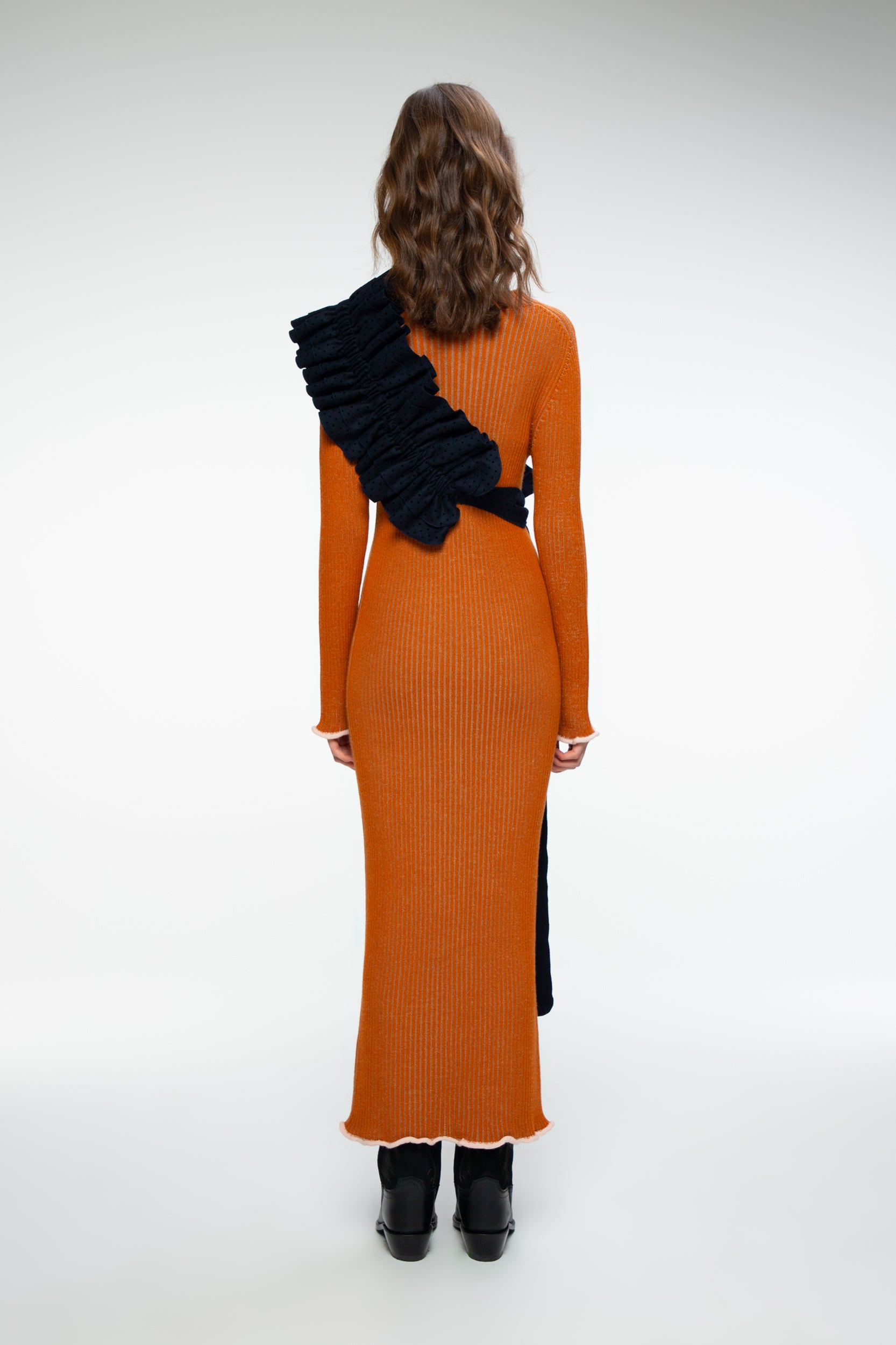Seamless Knit Women's Dress Milan, Orange