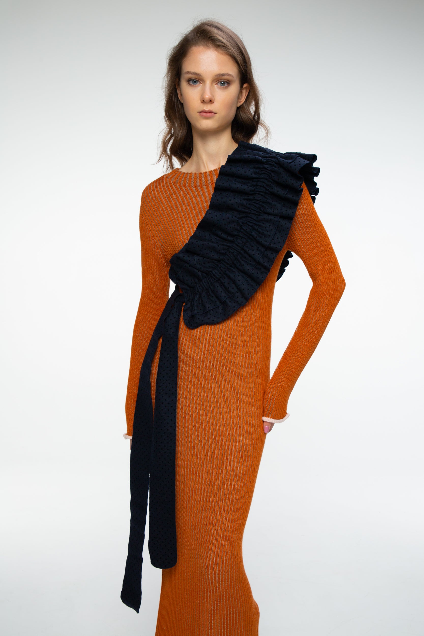 Seamless Knit Women's Dress Milan, Orange