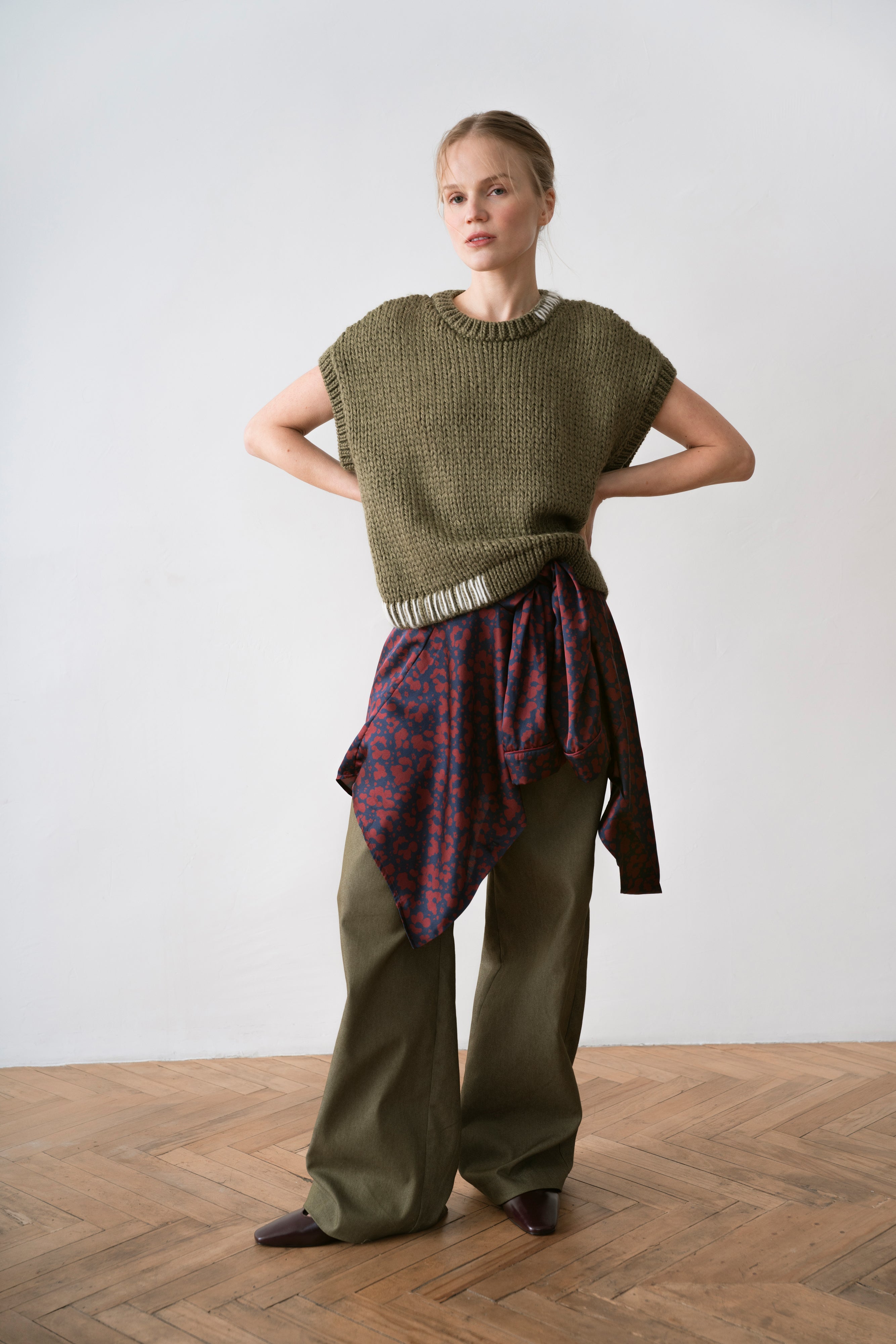 Denim Women's Trousers Henri, Green