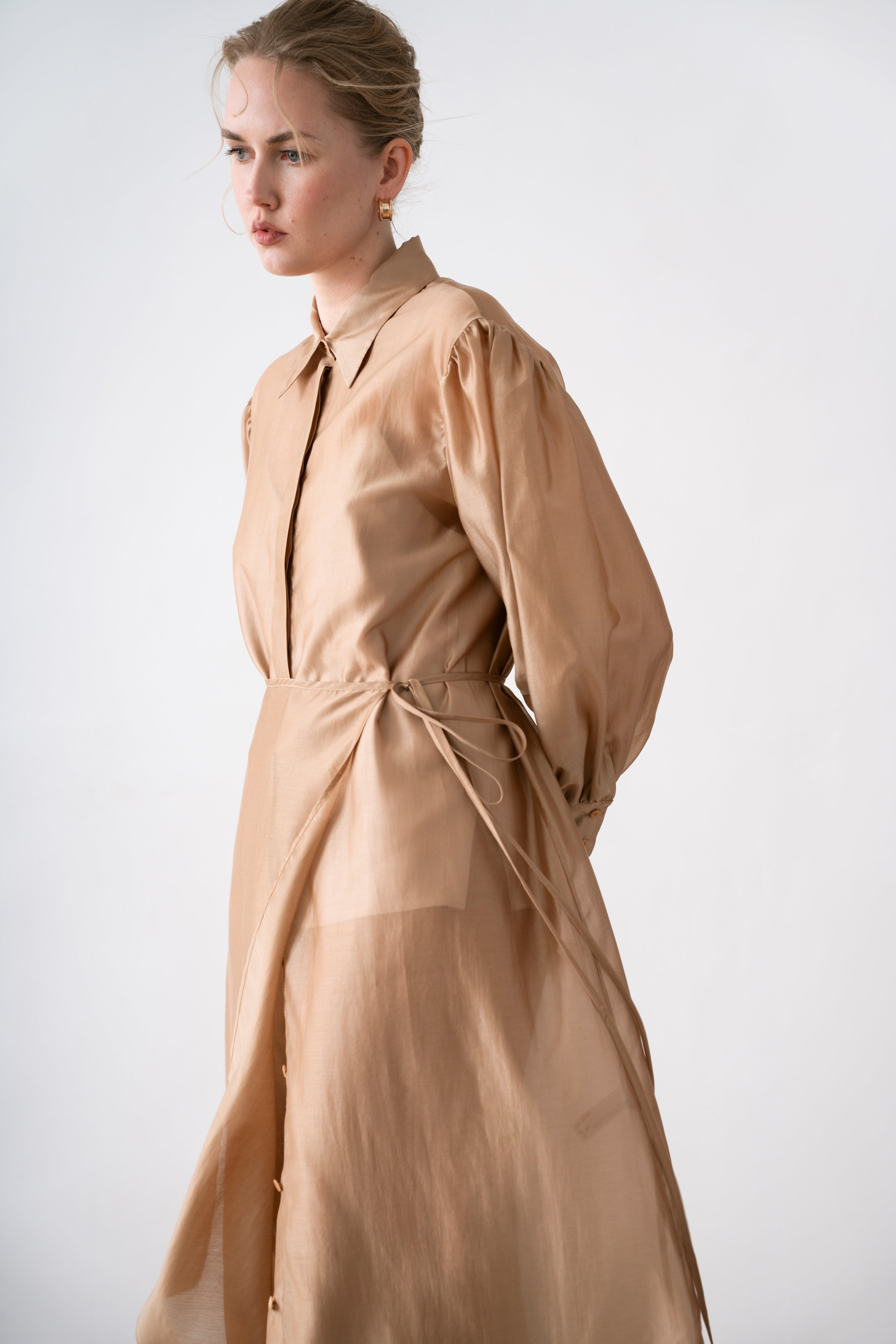 Chiffon Women's Overskirt Latte, Brown