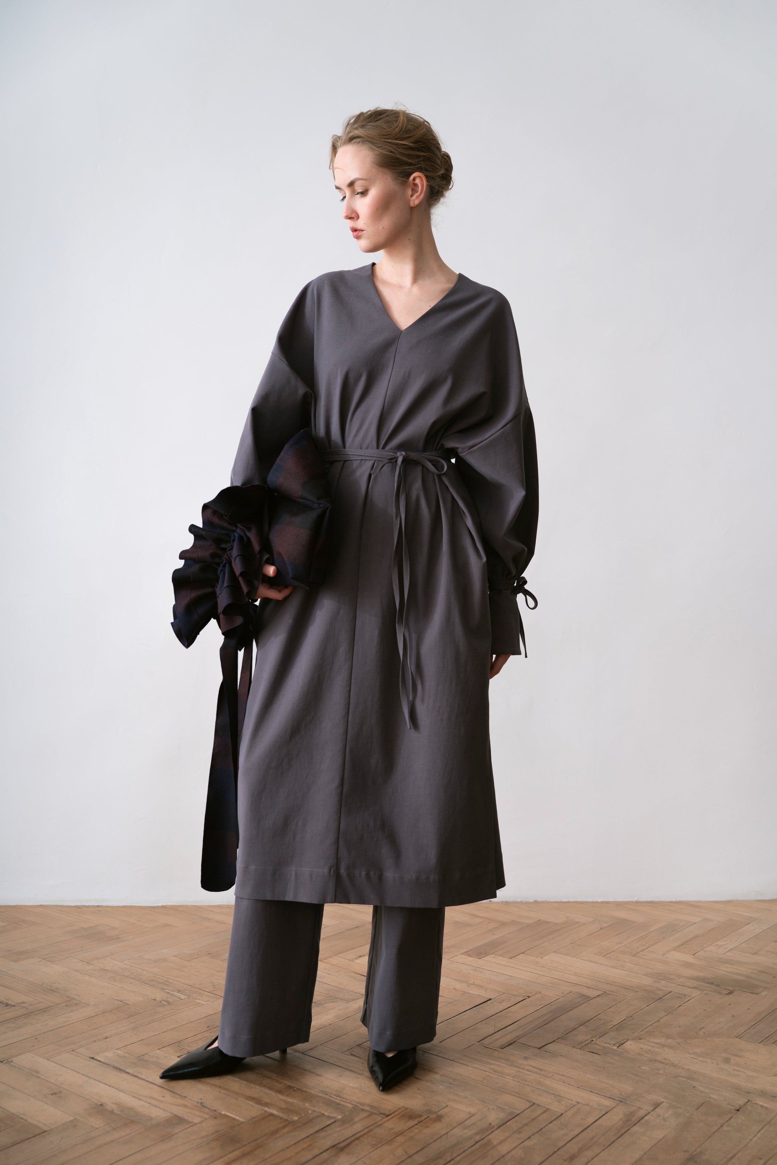 Lyocell Women's Dress Renzo Grey
