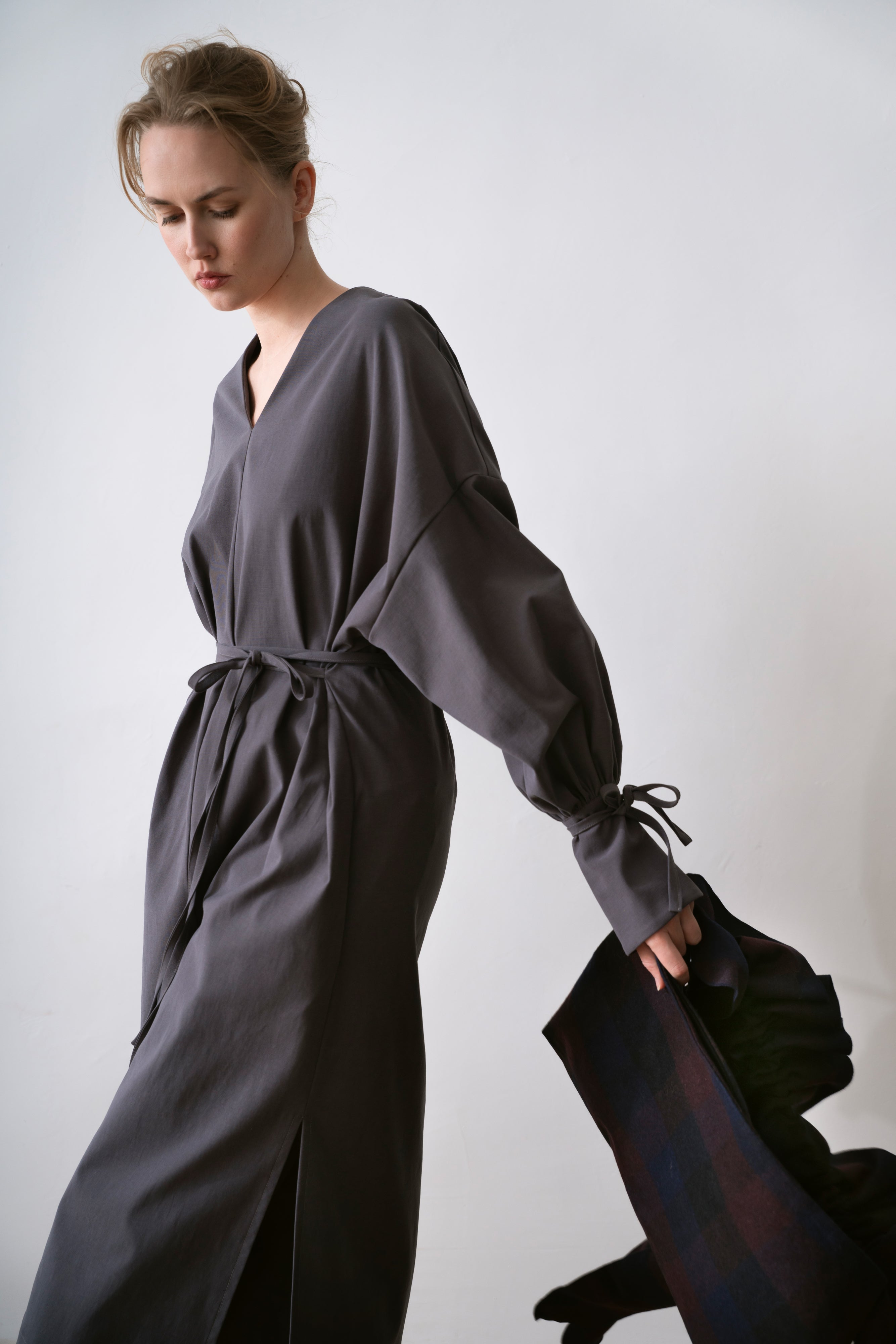 Lyocell Women's Dress Renzo Grey