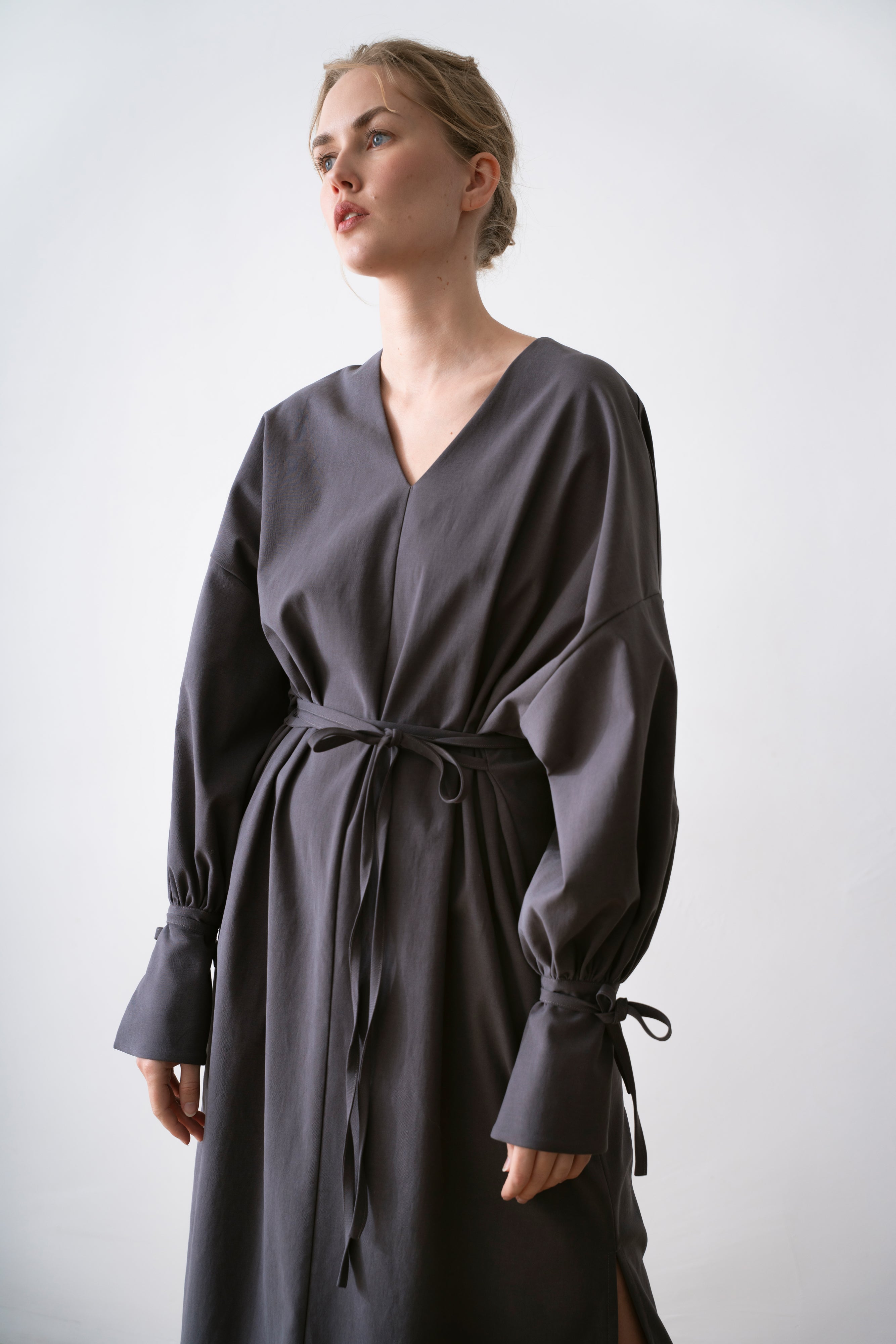 Lyocell Women's Dress Renzo Grey