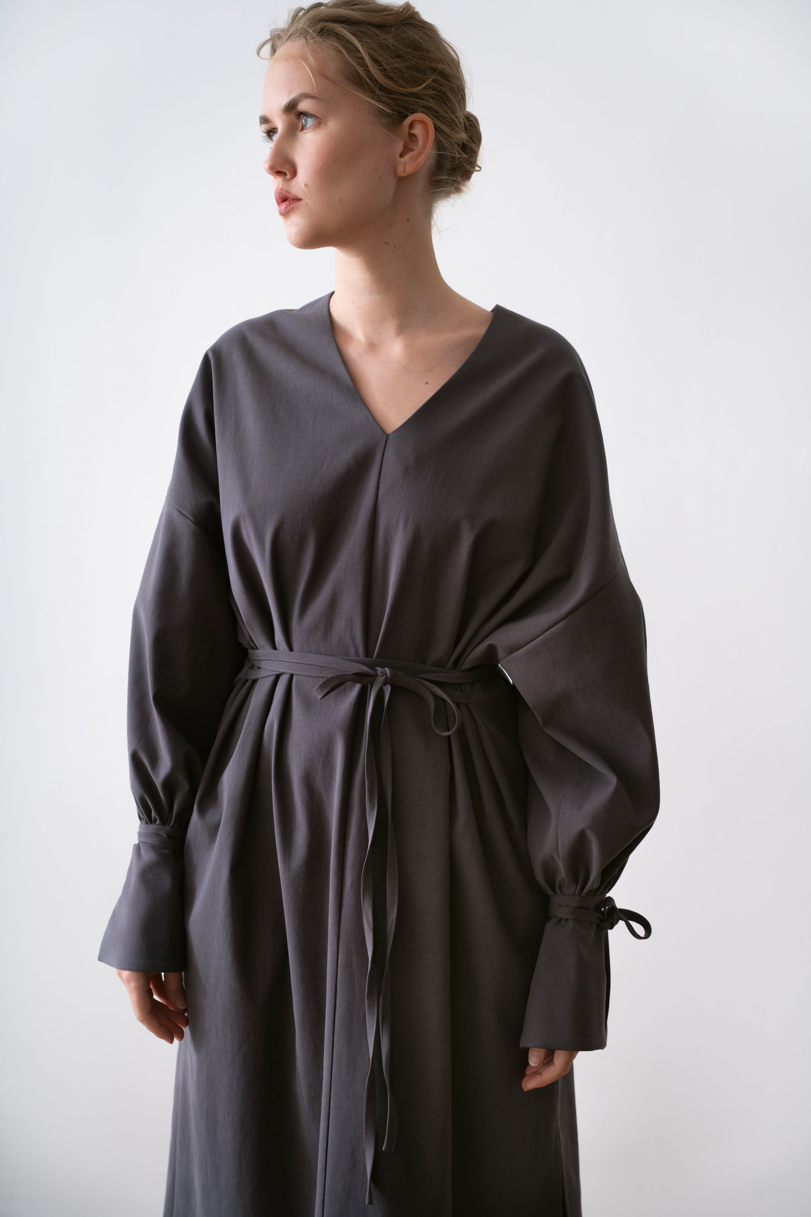 Lyocell Women's Dress Renzo Grey