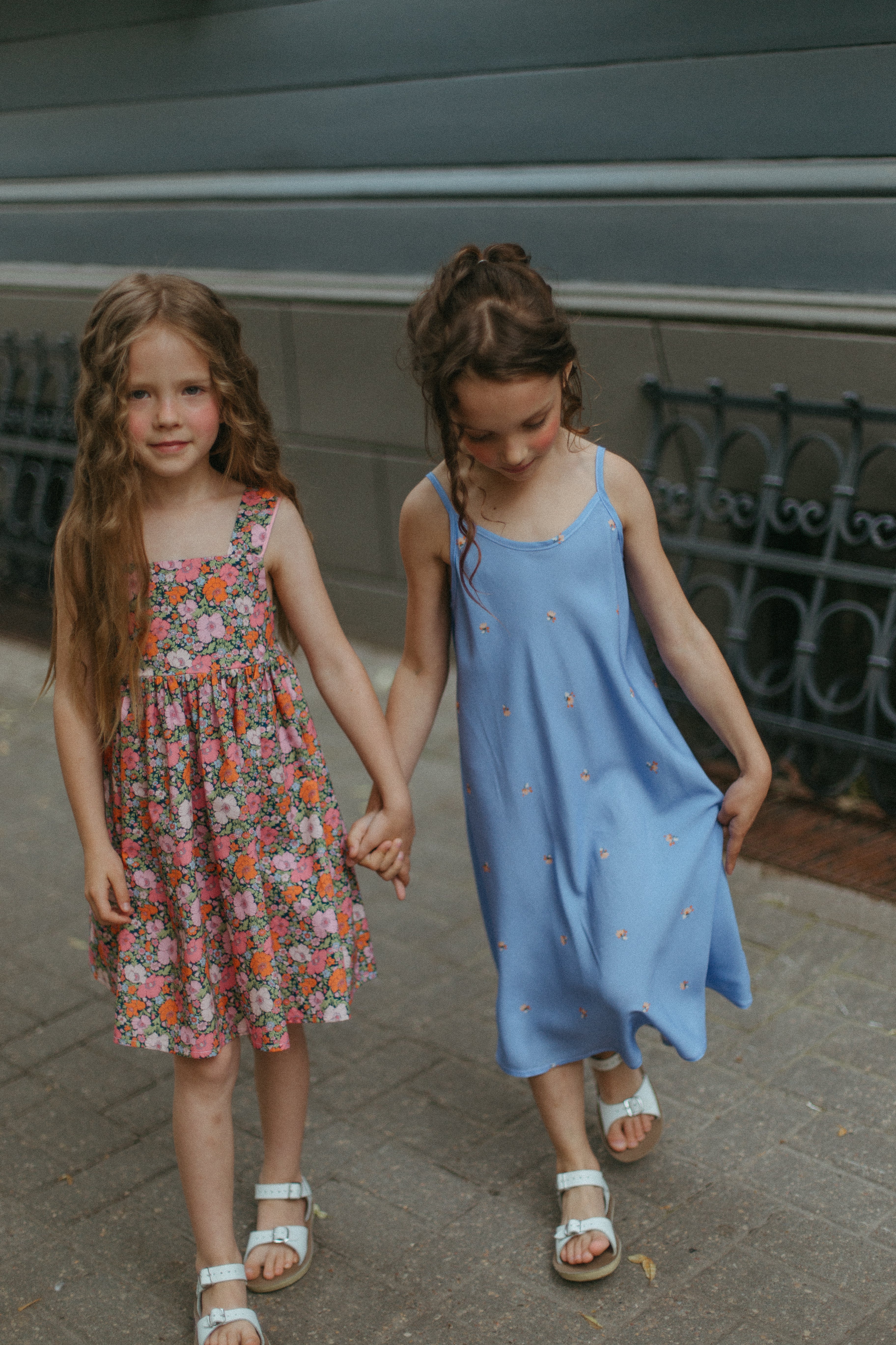 Thursday Cotton Dress With Ties, Floral Pink