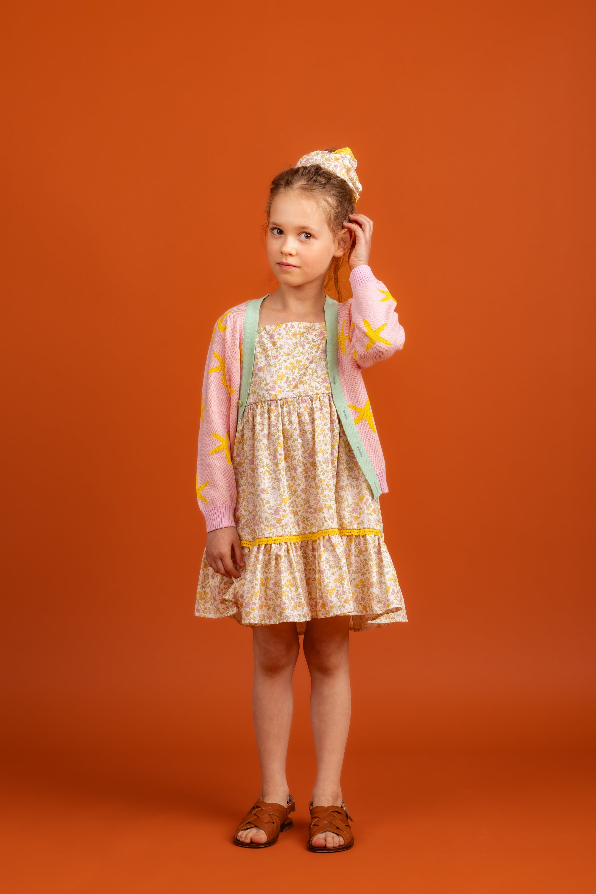 Mia Strap Dress Cotton, Yellow