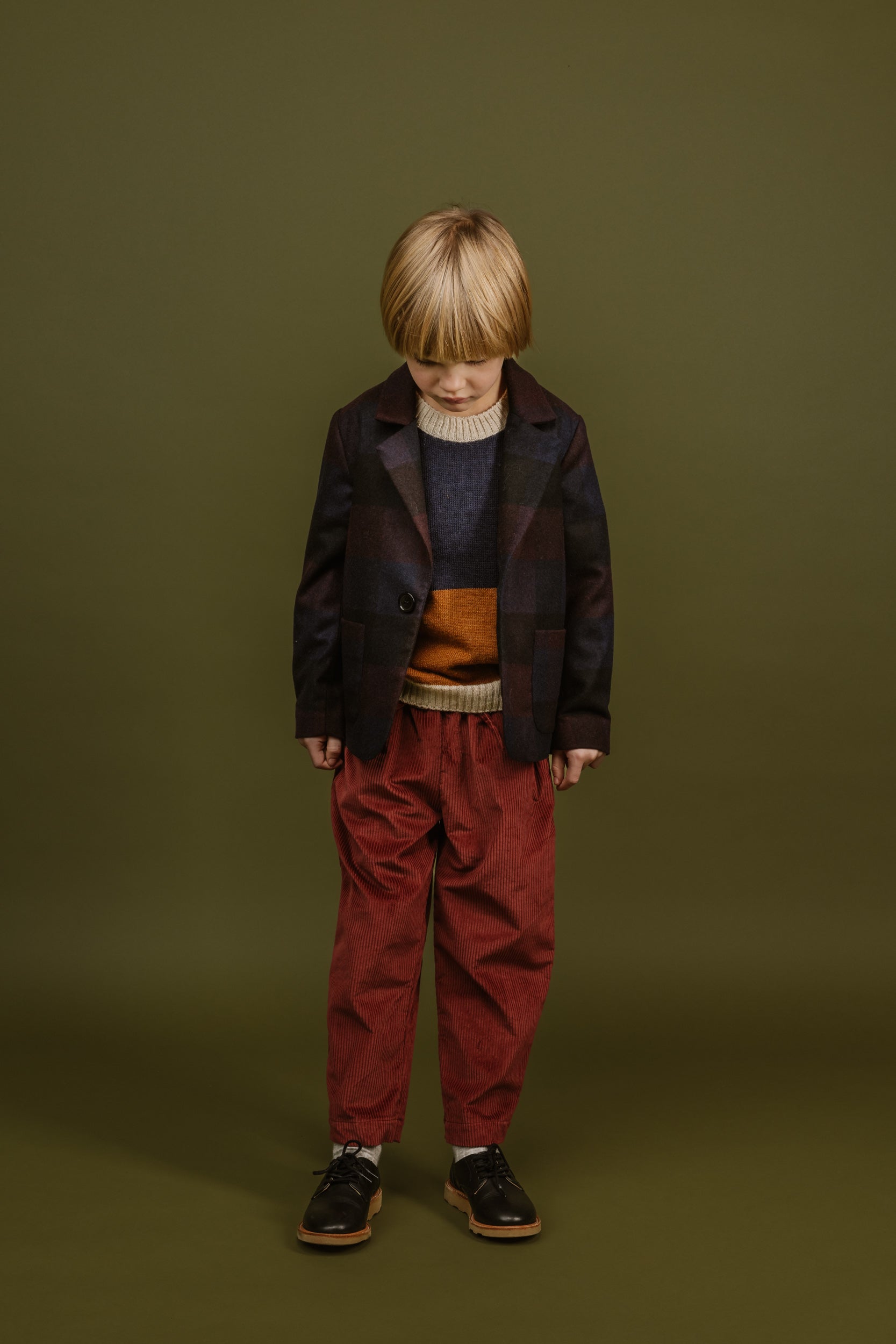Wool Blazer Gia, Aubergine