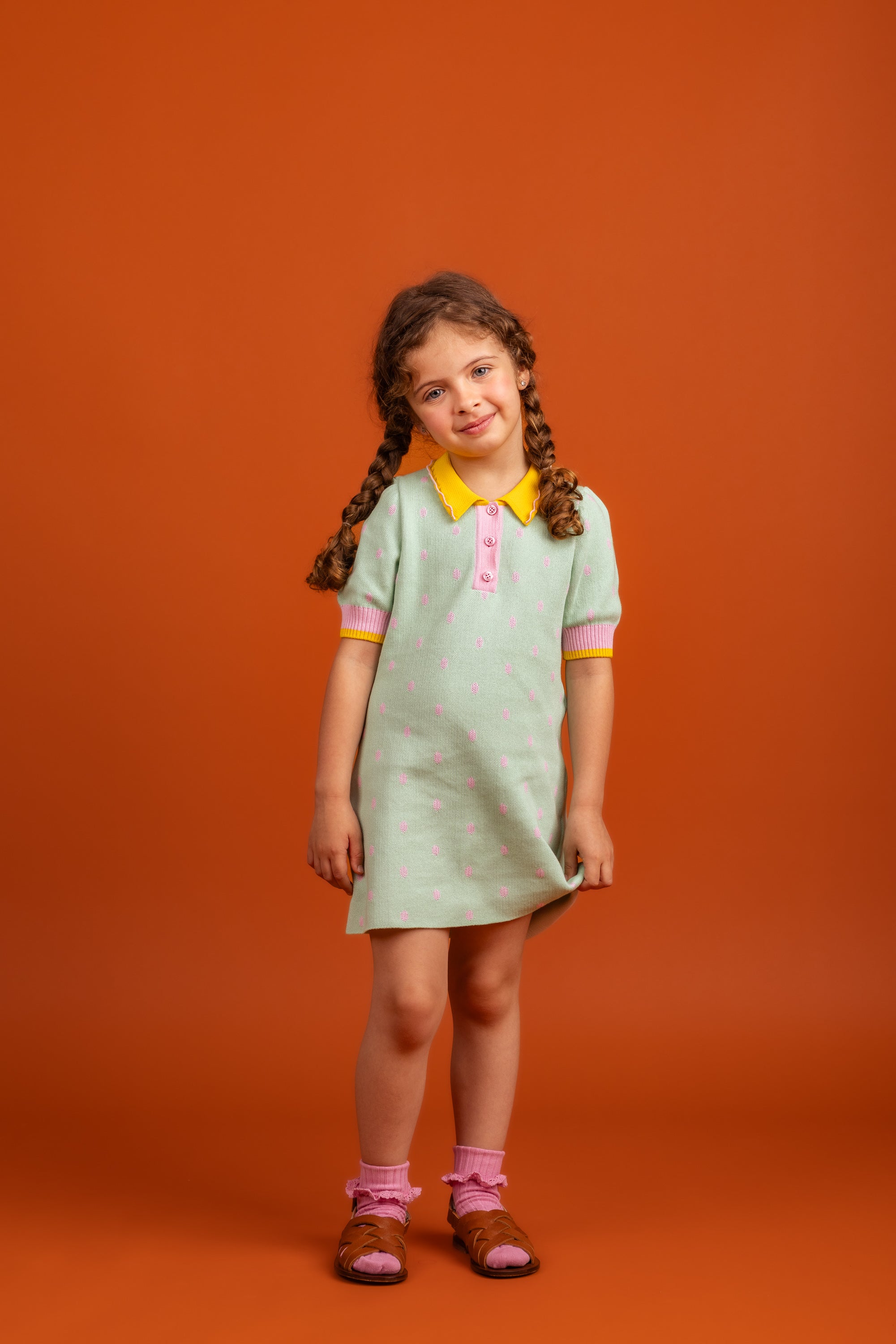 Cerise Dress Cotton, Mint