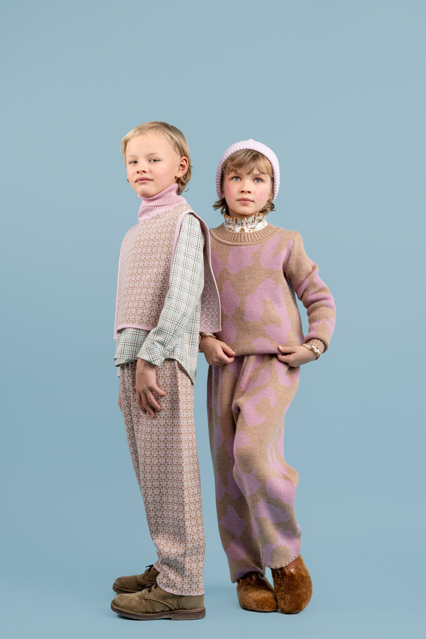 Quinn Wool Trousers, Pink
